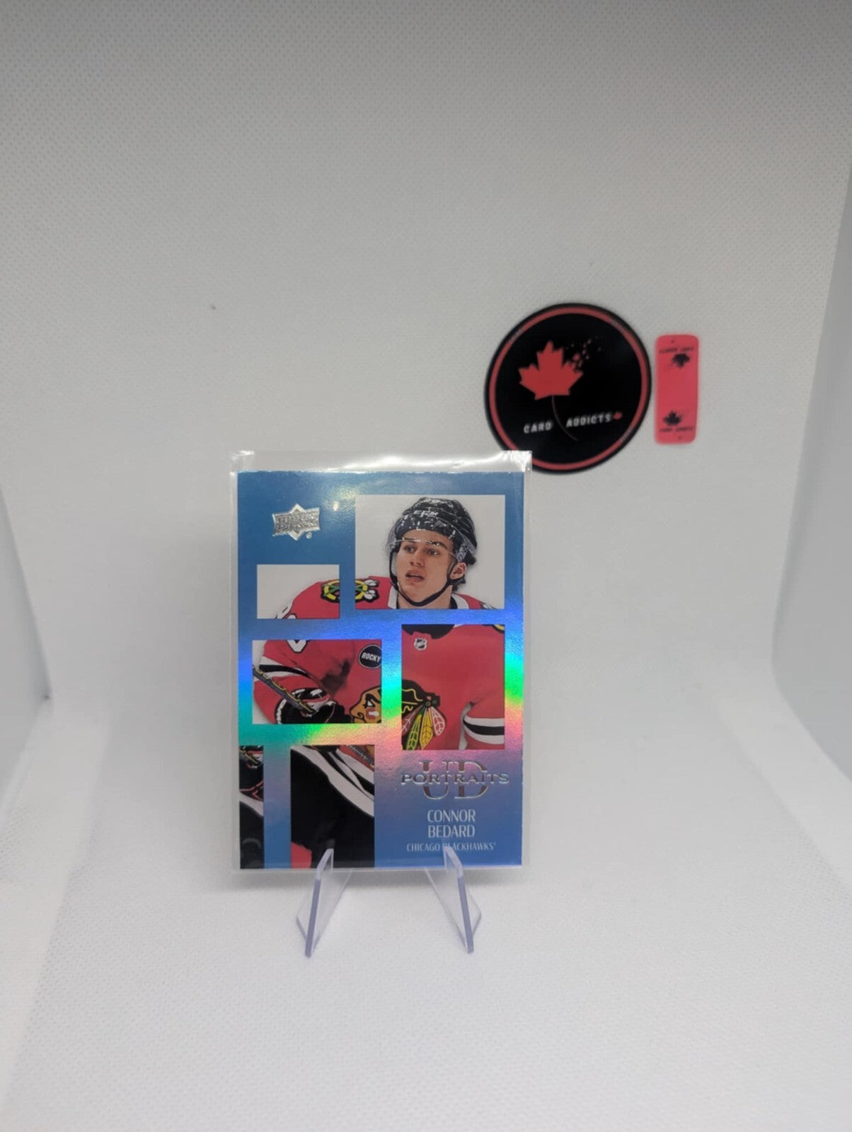 CONNOR BEDARD '24/25 Upper Deck Series 1 UD PORTRAITS card #P-15