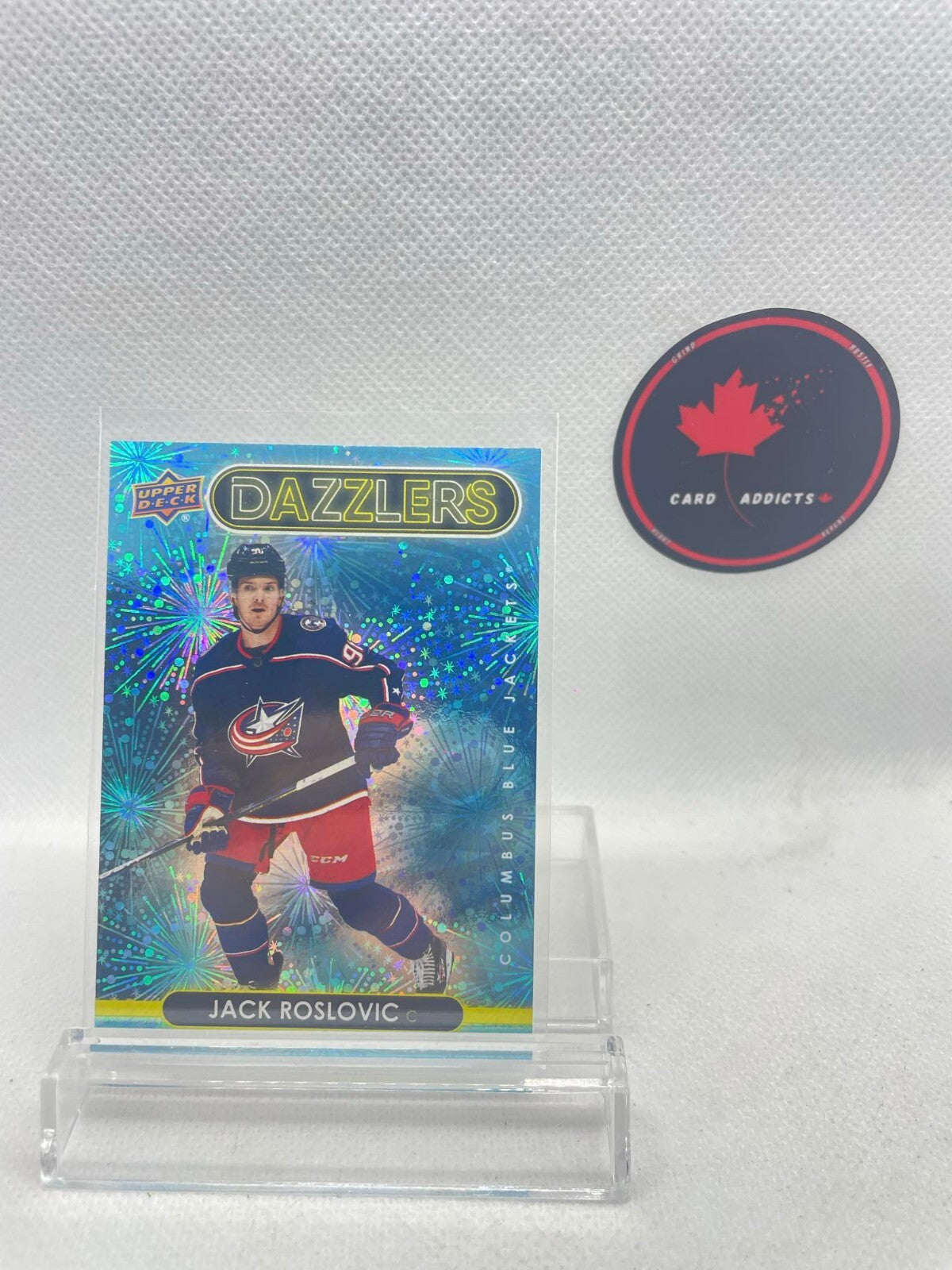 Jack Roslovic 2021-22 Upper Deck Dazzlers Blue
