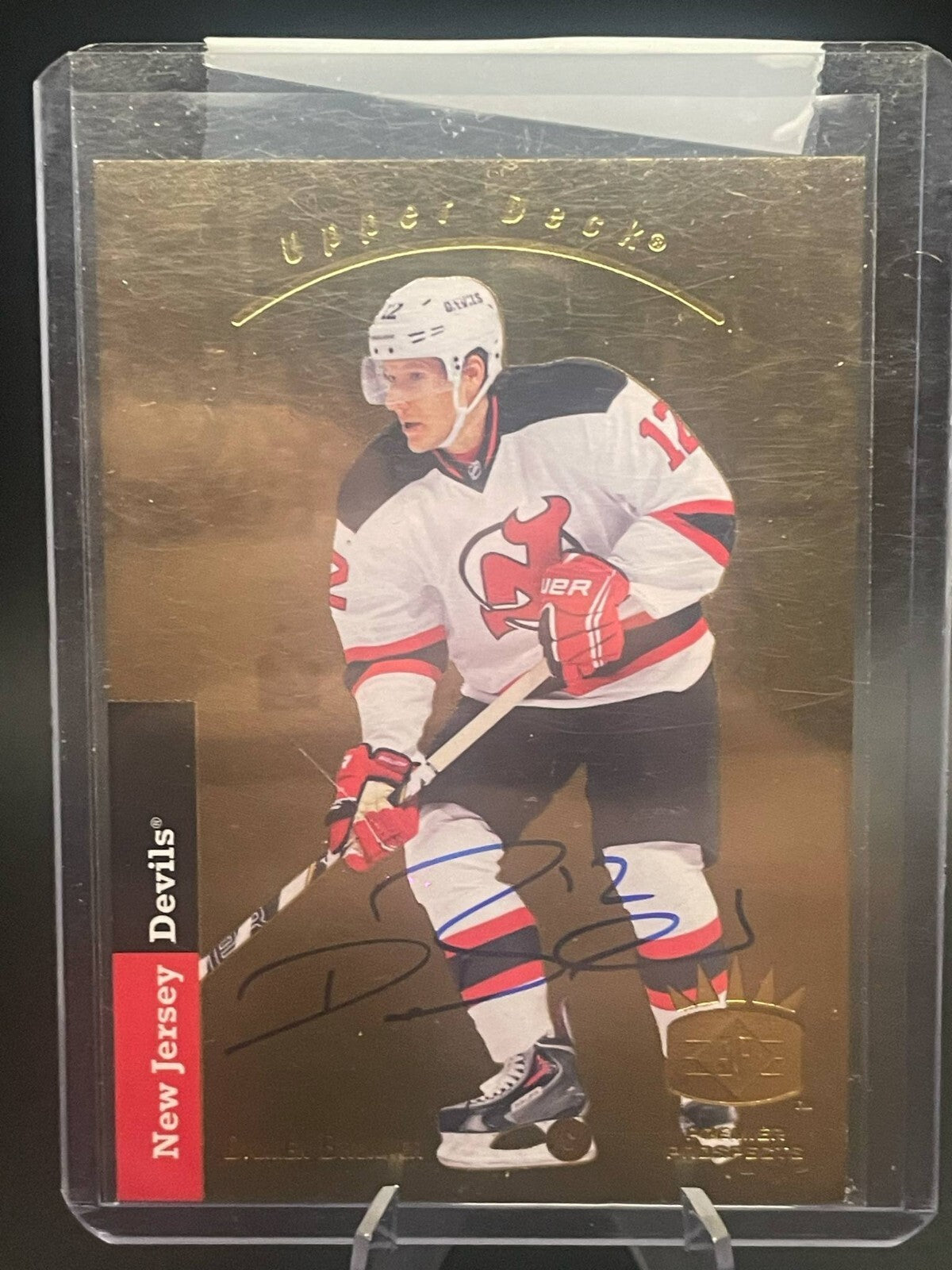 2013-14 UD SP AUTHENTIC DAMIEN BRUNNER PP-28 PREMIER PROSPECTS AUTO AUTOGRAPH