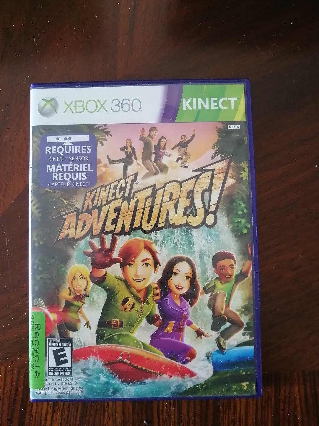 Kinect Adventures (Microsoft Xbox 360, 2010) With Manual
