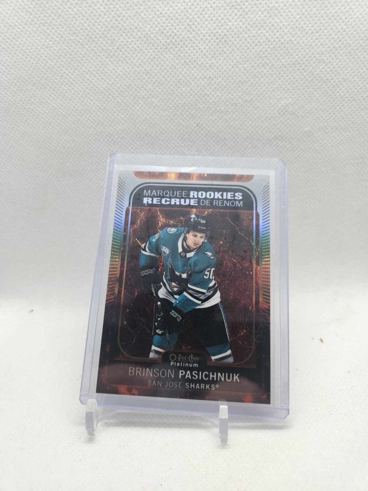 2021-22 O-Pee-Chee Platinum Hockey Hot Magma #245 Brinson Pasichnuk /499