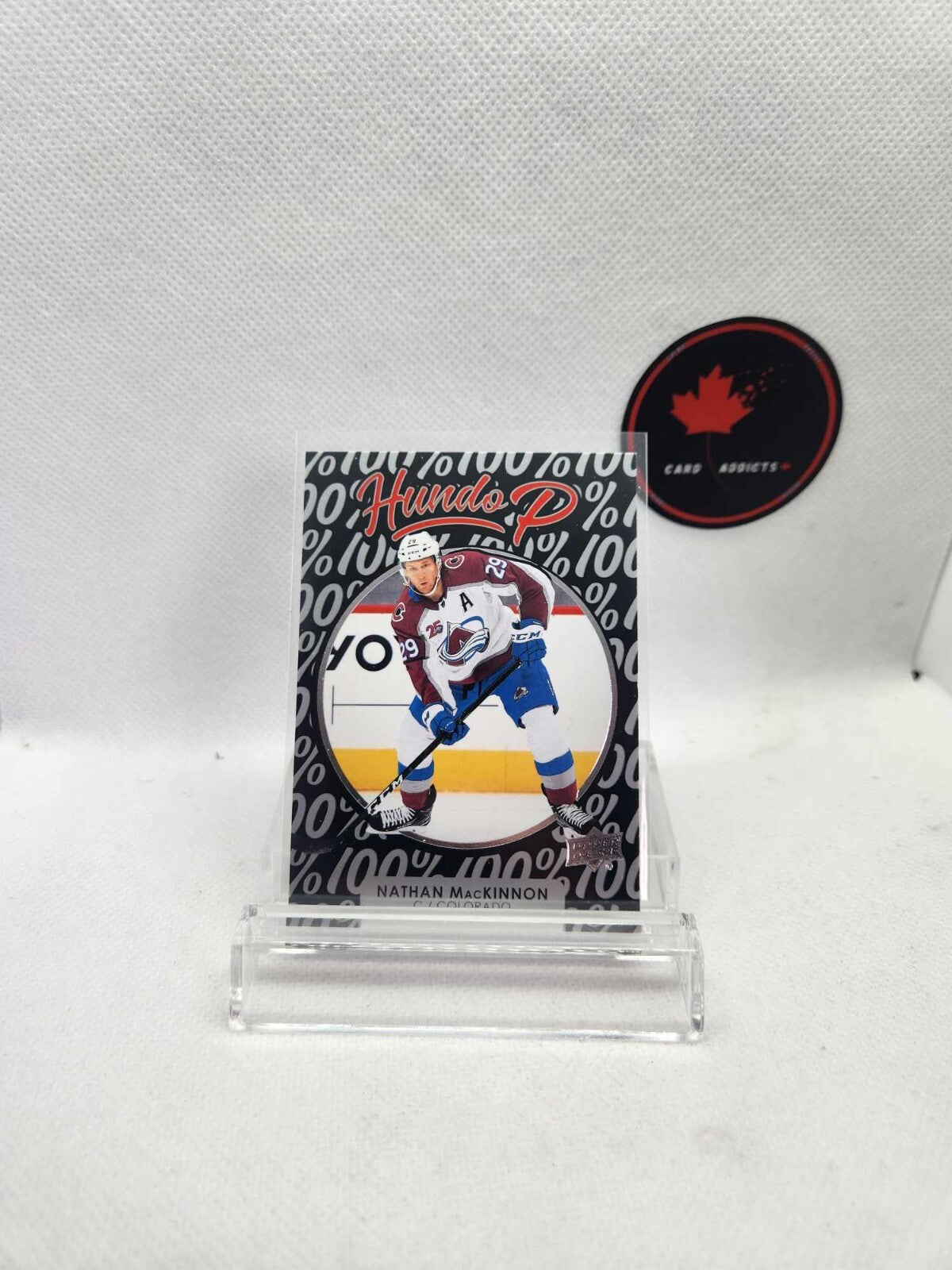 2021-22 Upper Deck Hundo P Nathan MacKinnon #HP-19 SILVER Colorado Avalanche NM+