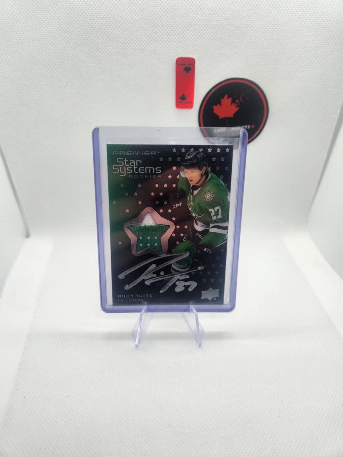 21-22 UD Premier Star Systems Rookie Auto Patch /149 Riley Tufte SSR-RT 2 CLRS