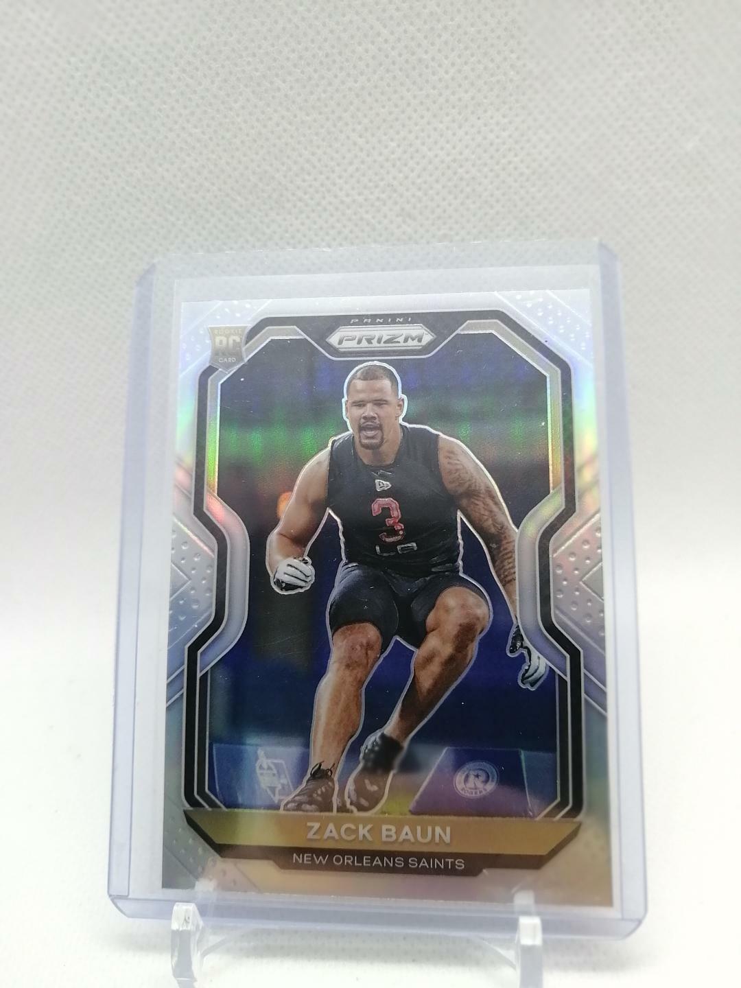 2020 Panini Prizm Zack Baun Silver Prizm #387 New Orleans Saints WE-321