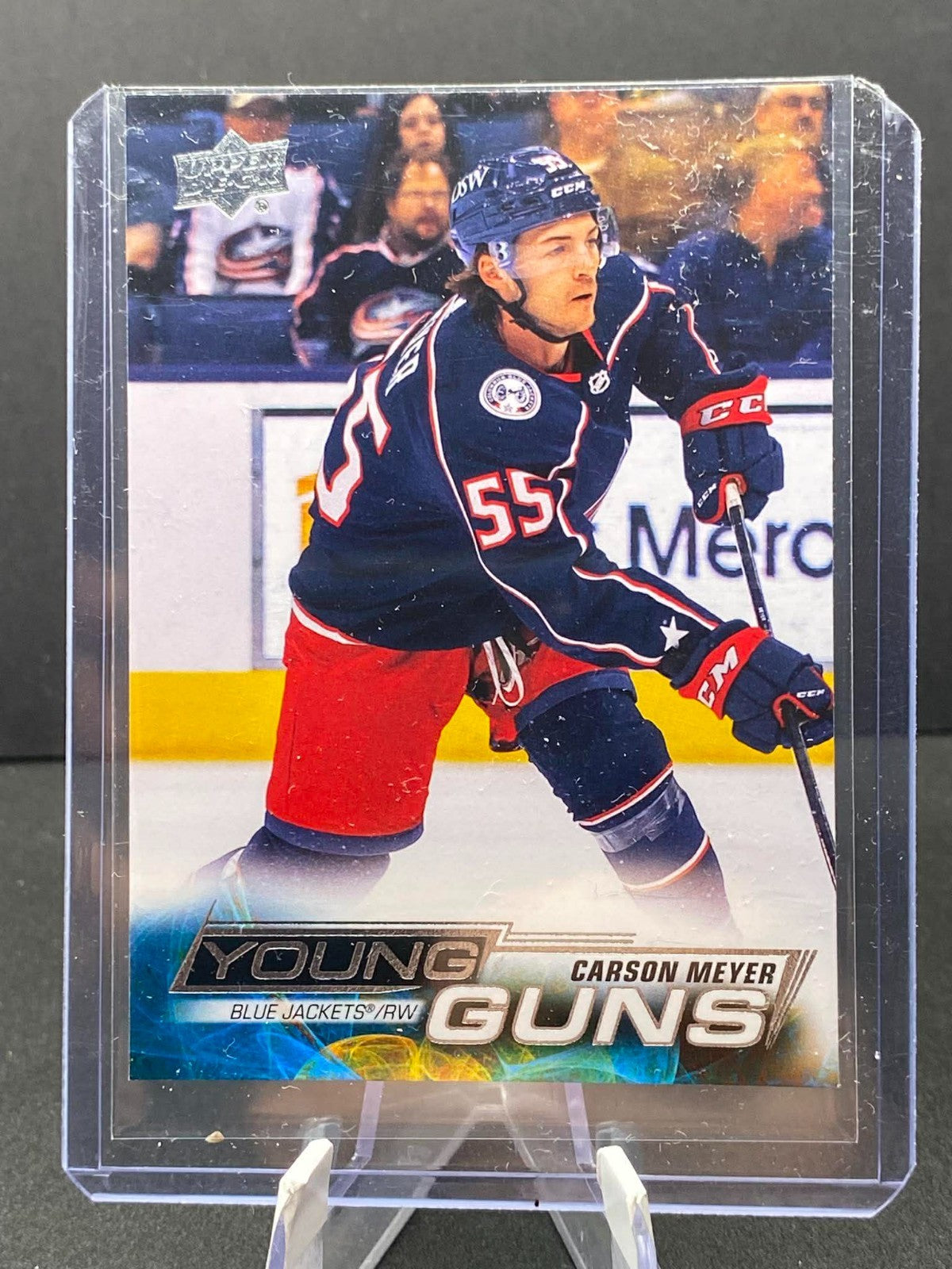 2022 Upper Deck Carson Meyer Rookie Young Guns #231 Columbus Blue Jackets