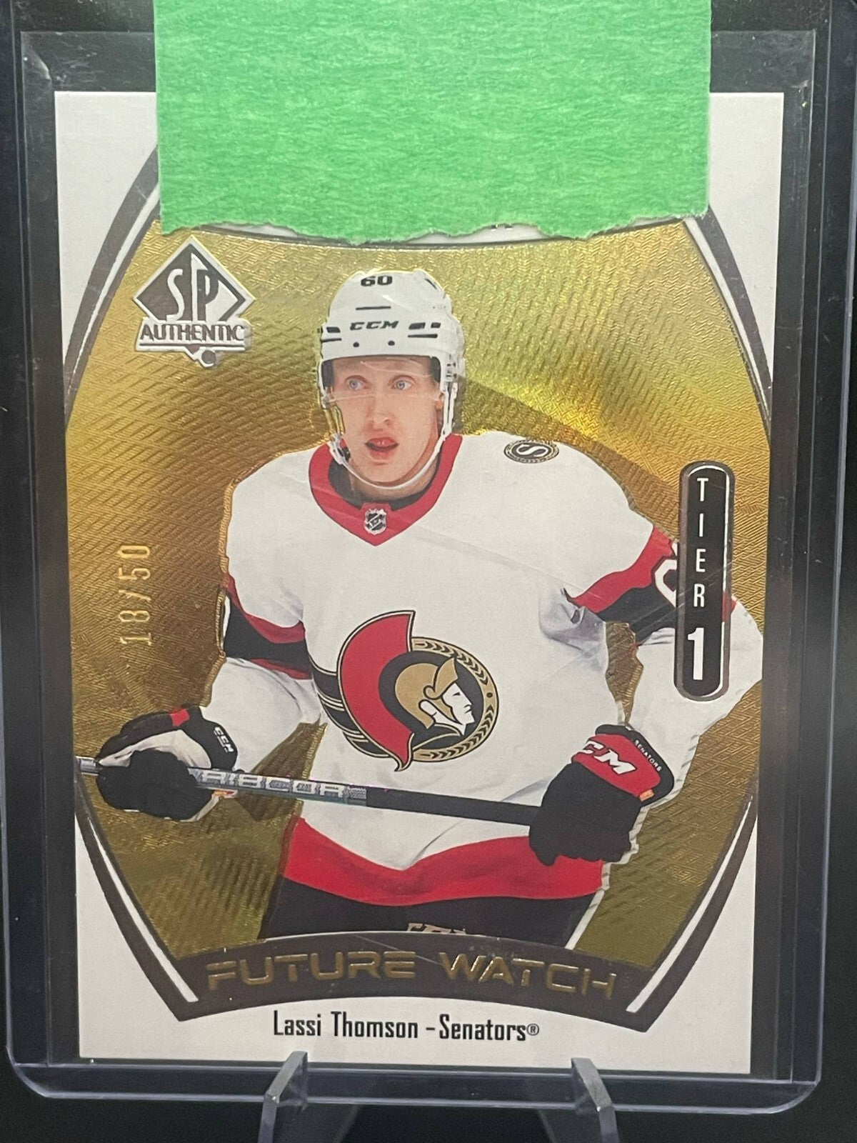 2021-22 SP Authentic Future Watch RC #161 Lassi Thomson Limited Gold /50