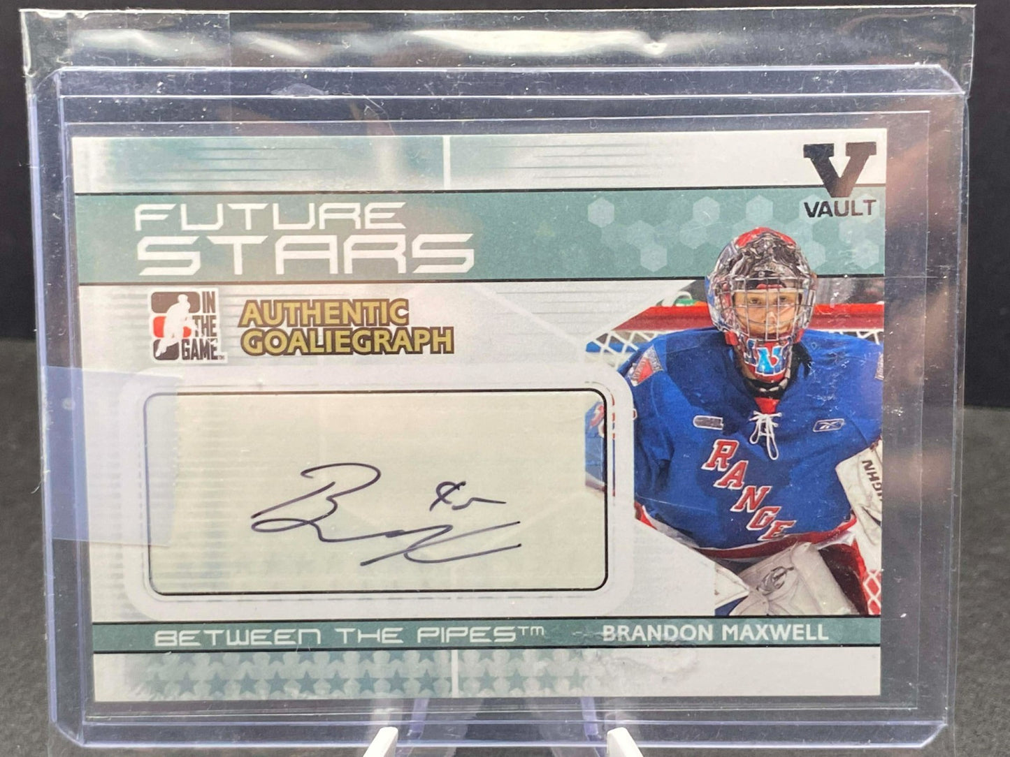 2010 BTP BRANDON MAXWELL RC rookie auto GOALIEGRAPH future stars