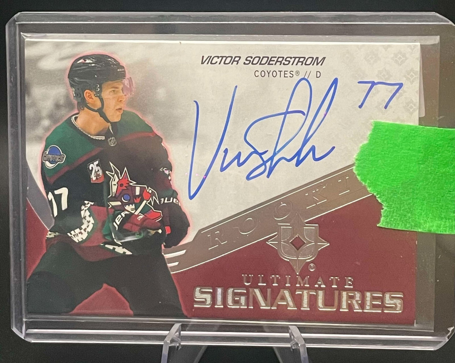 2020-21 Upper Deck Ultimate Collection Auto Victor Soderstrom #USR-VS Rookie RC