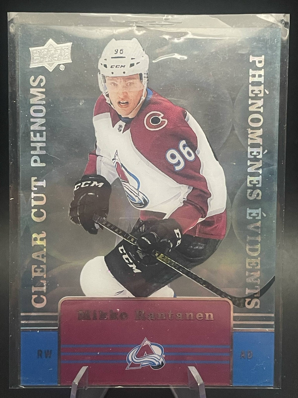 2019 20 Upper Deck TH Mikko Rantanen Clear Cut Phenoms Card