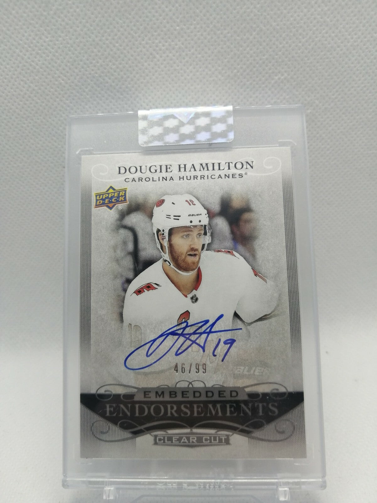 2019-20 Upper Deck Clear Cut DOUGIE HAMILTON Embedded Endorsements /99 Carolina