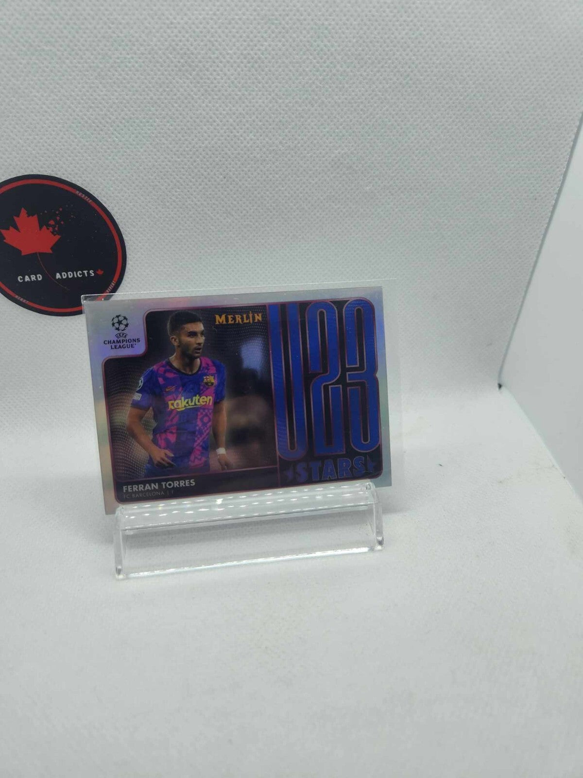 2021-22 Topps Merlin UEFA #U23-17 Ferran Torres - FC Barcelona U-23 STARS