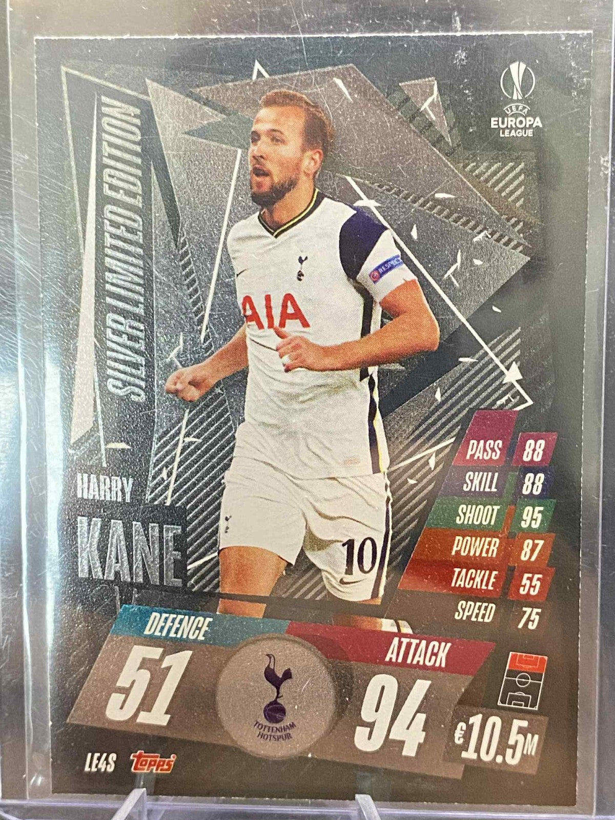 2021 Topps Match Attax Silver Limited Edition #4 Harry Kane