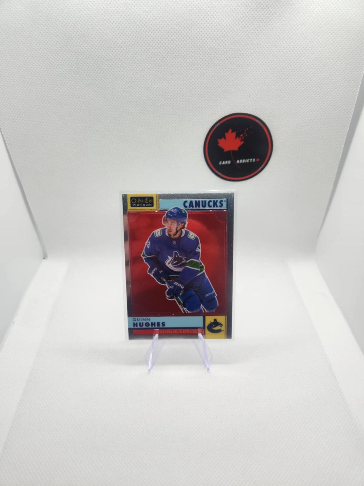 2022-23 OPC Platinum Retro Quinn Hughes #R-37 Vancouver Canucks