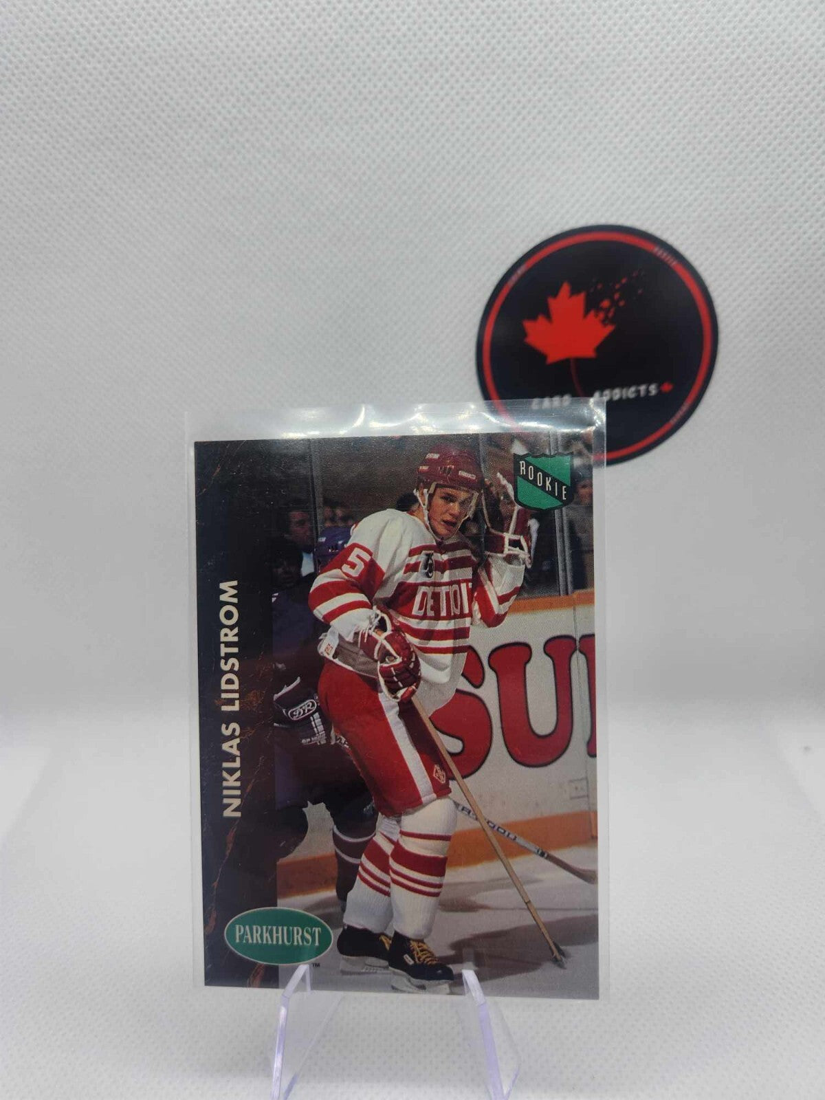 1991-92 Parkhurst Hockey Rookie # 37 Nicklas Lidstrom