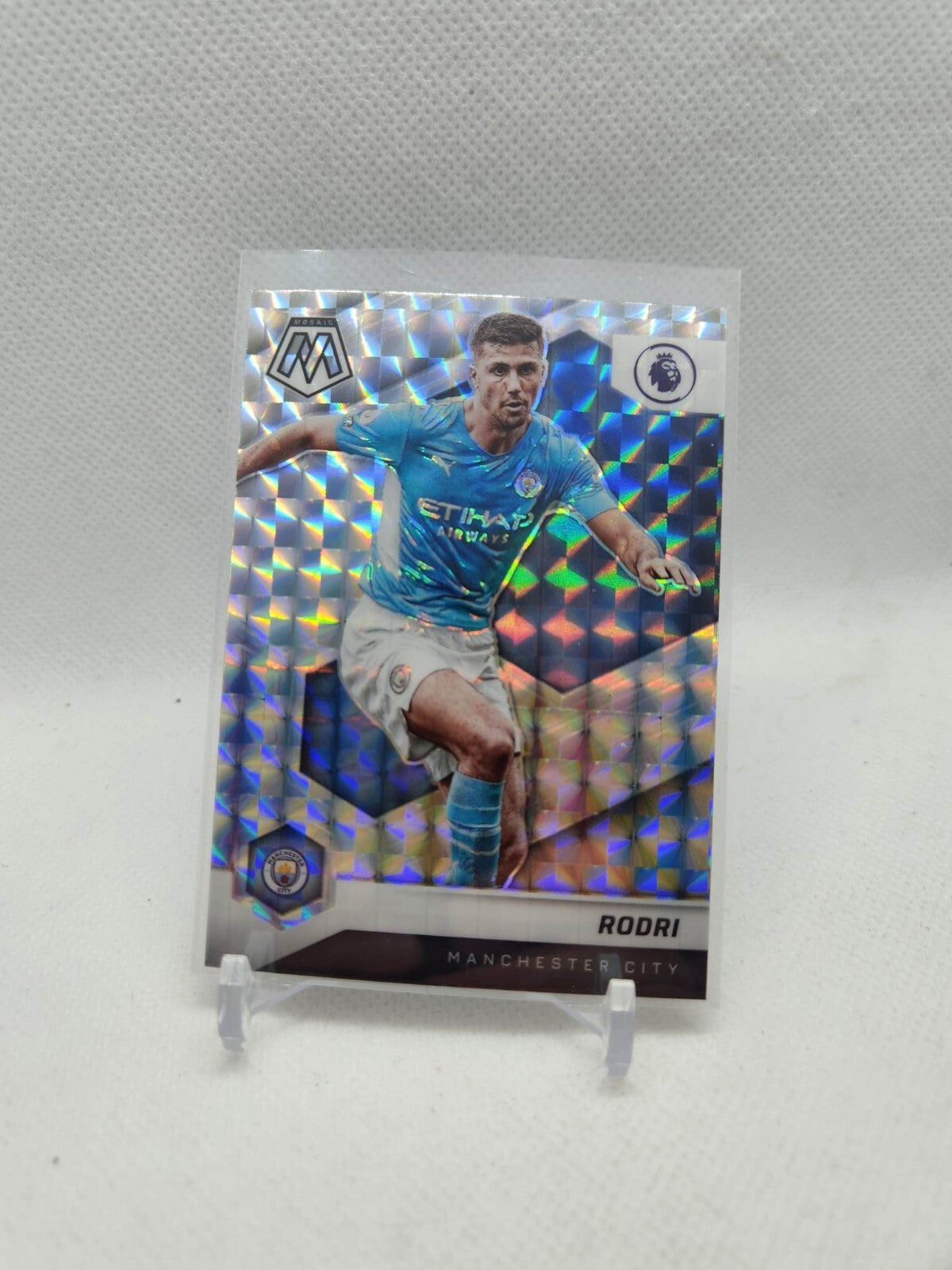 Panini Mosaic Premier League 2021/22 - Rodri Silver Mosaic Man City #19 Mint