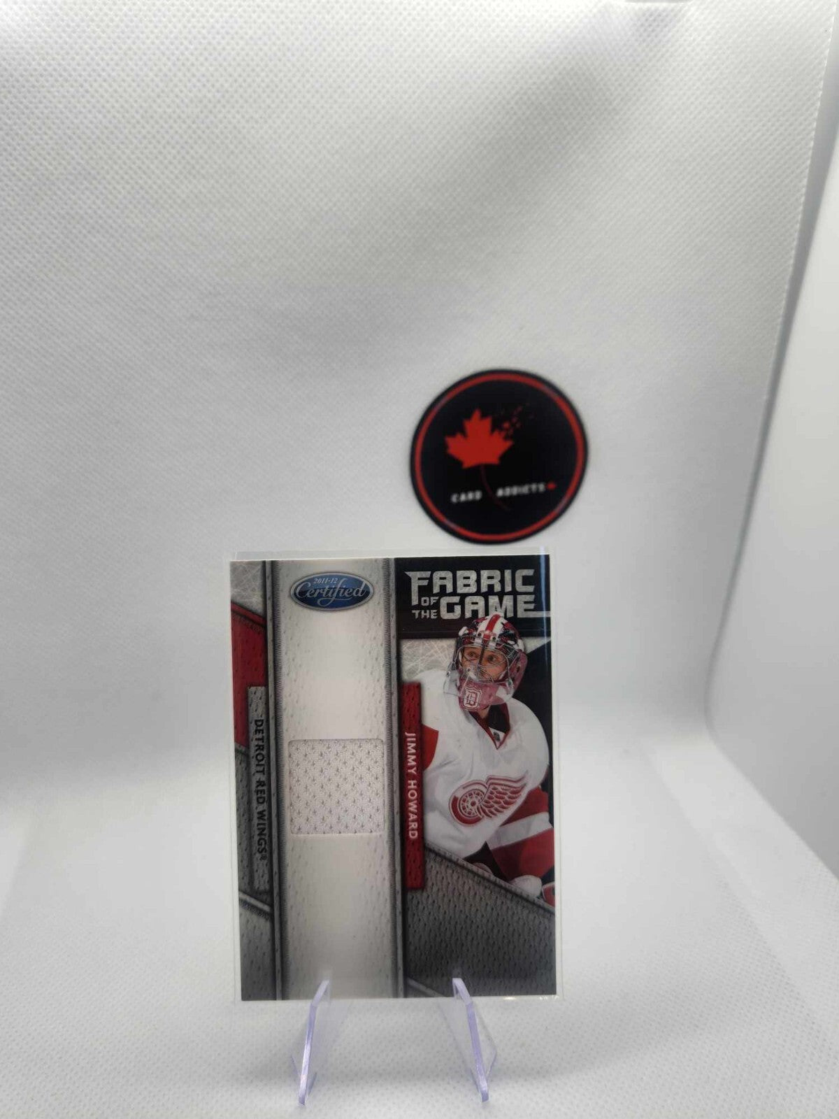 2011-12 Certified Fabric of the Game #55 Jimmy Howard/399