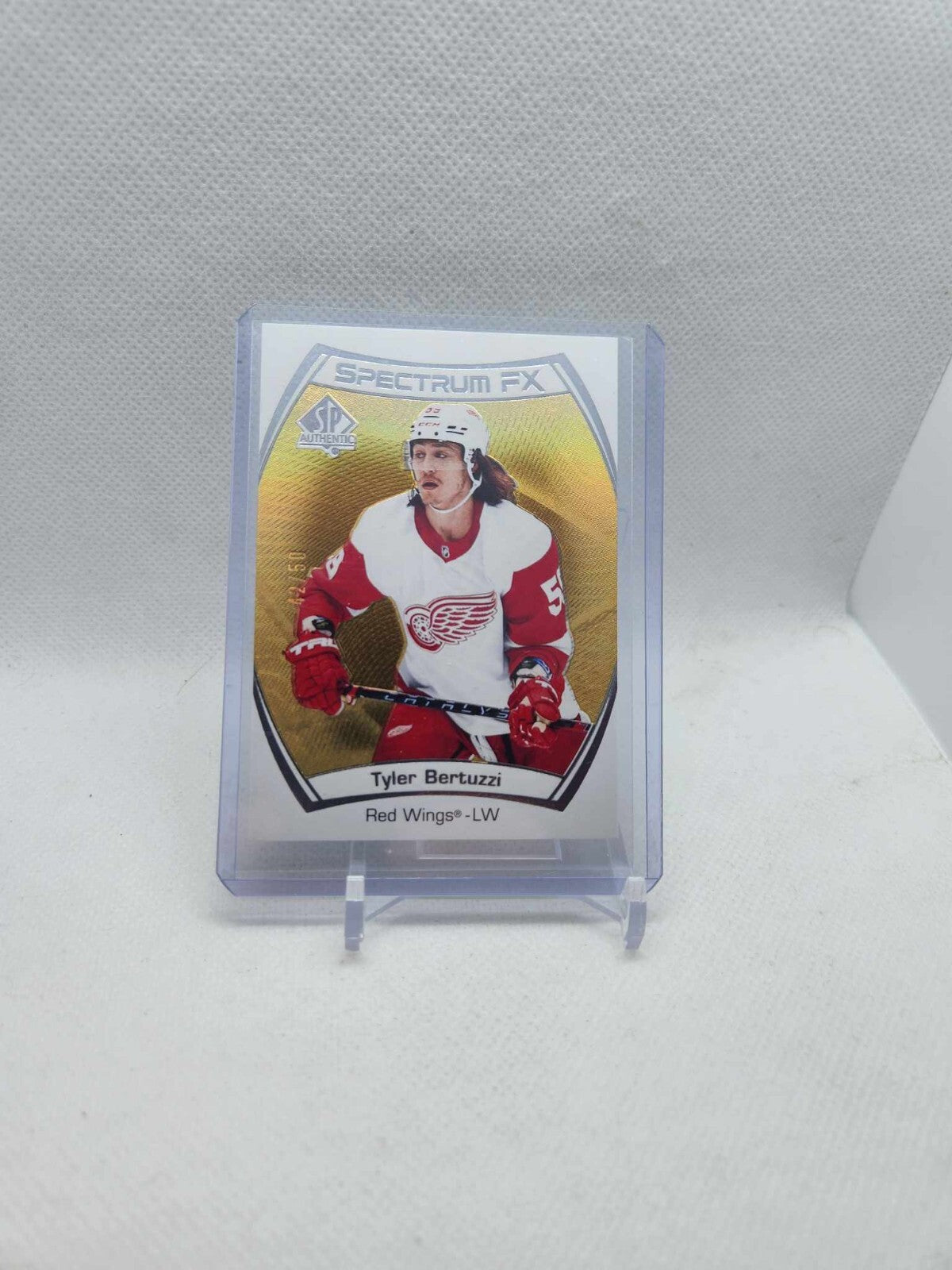 2021-22 Tyler Bertuzzi SP Authentic Future Watch Spectrum GOLD /50