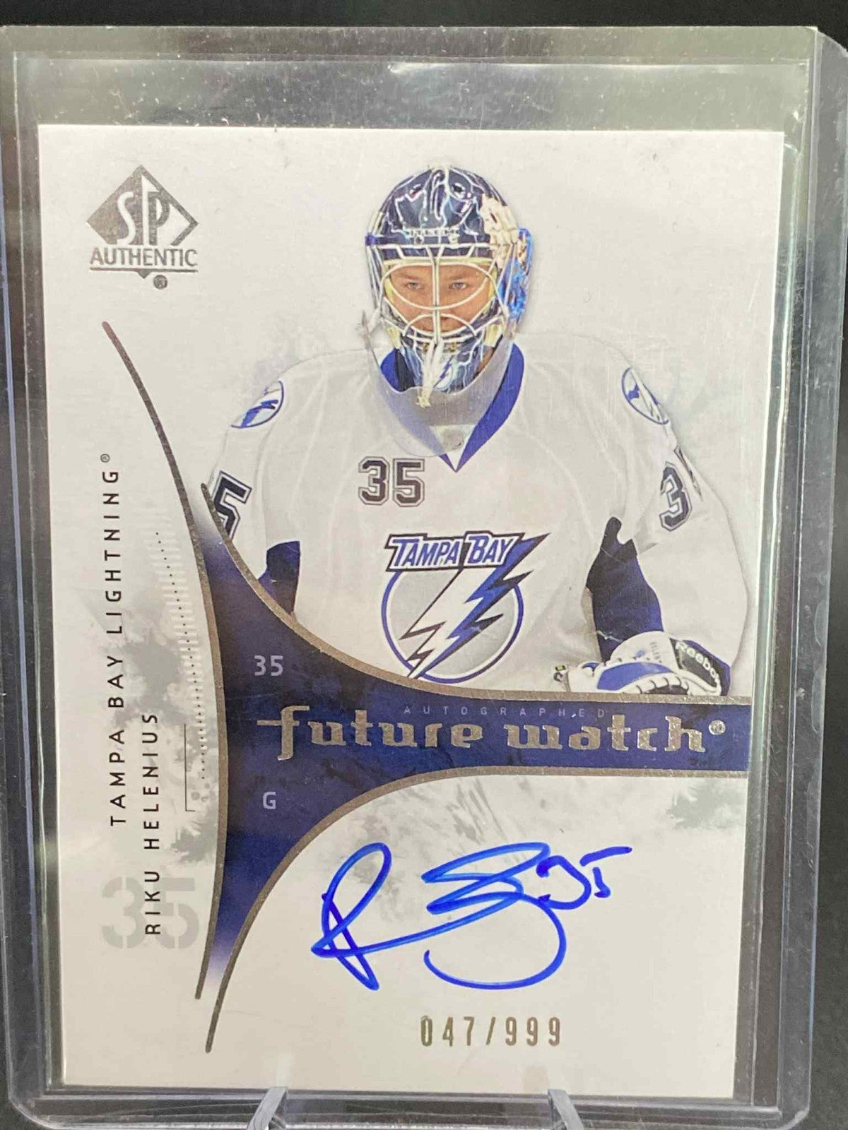 2009-10 SP Authentic Riku Helenius Future Watch Rookie Auto /999 #226