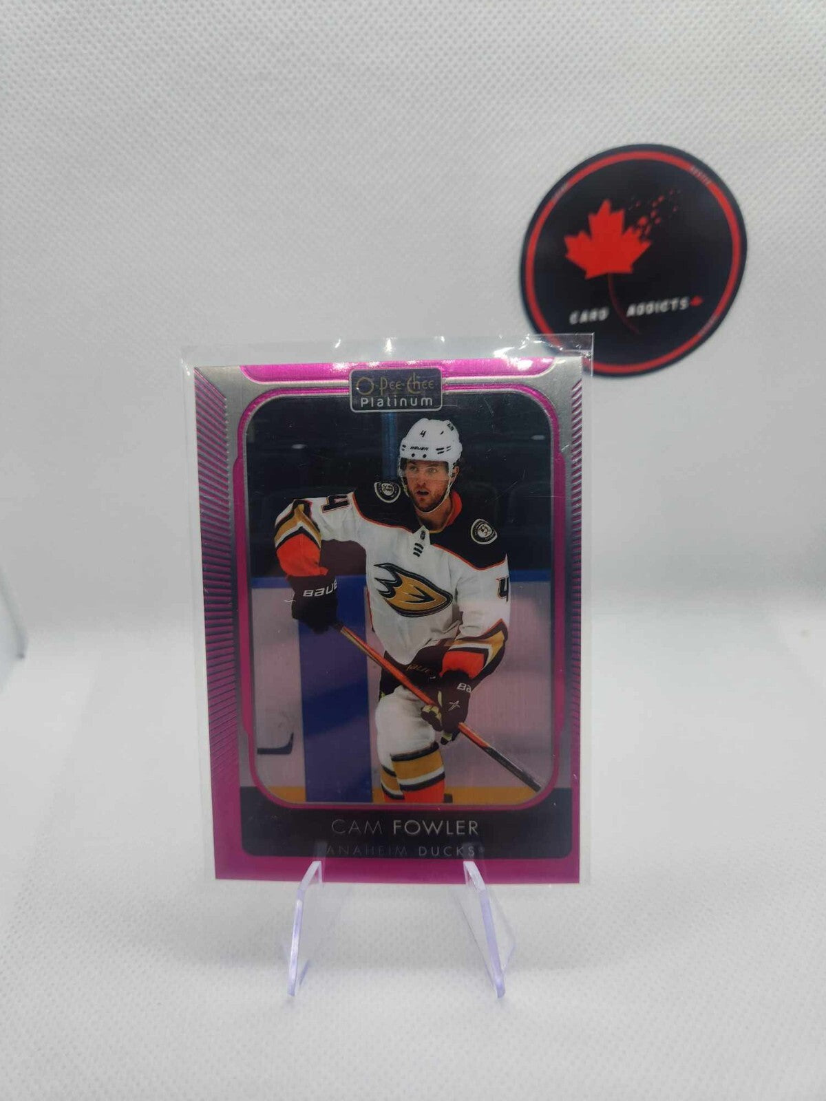 21/22 OPC Platinum Anaheim Ducks Cam Fowler Matte Pink card #80