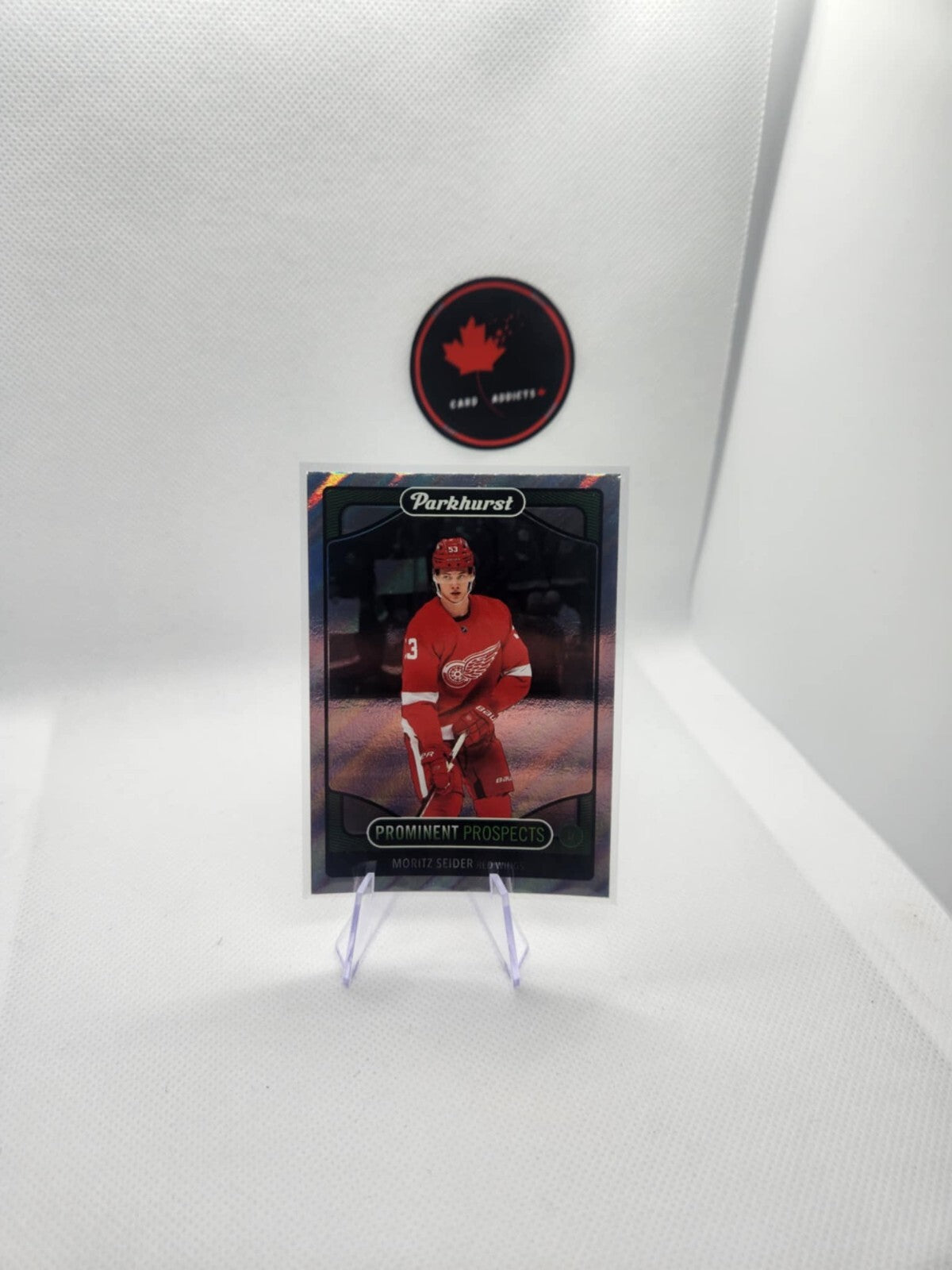 Moritz Seider Rookie Card RAINBOW FOIL 2021-22 Parkhurst Prominent Prospects RC