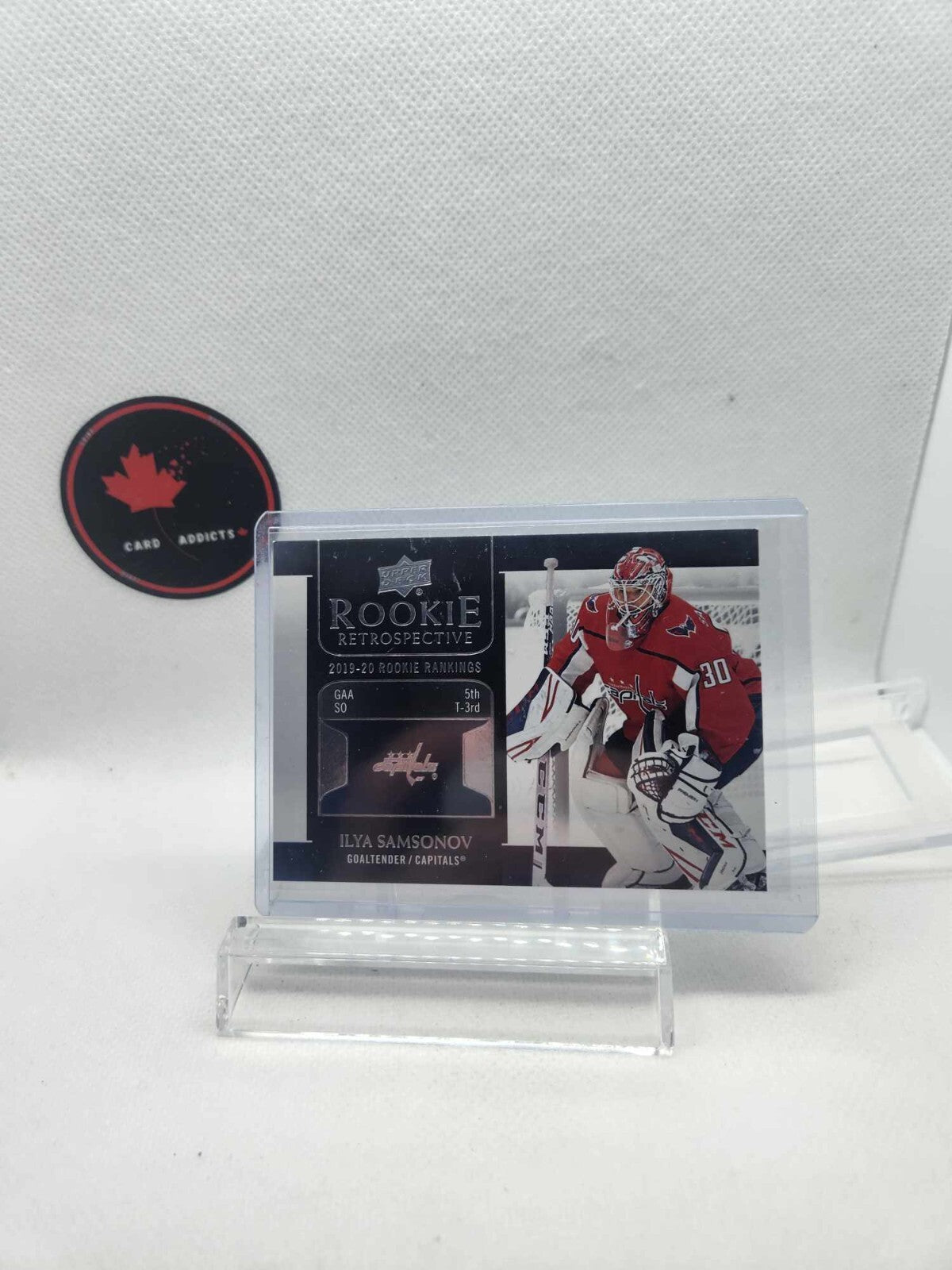 Ilya Samsonov 2020-21 Upper Deck Rookie Retrospective #RR-7 Washington Capitals