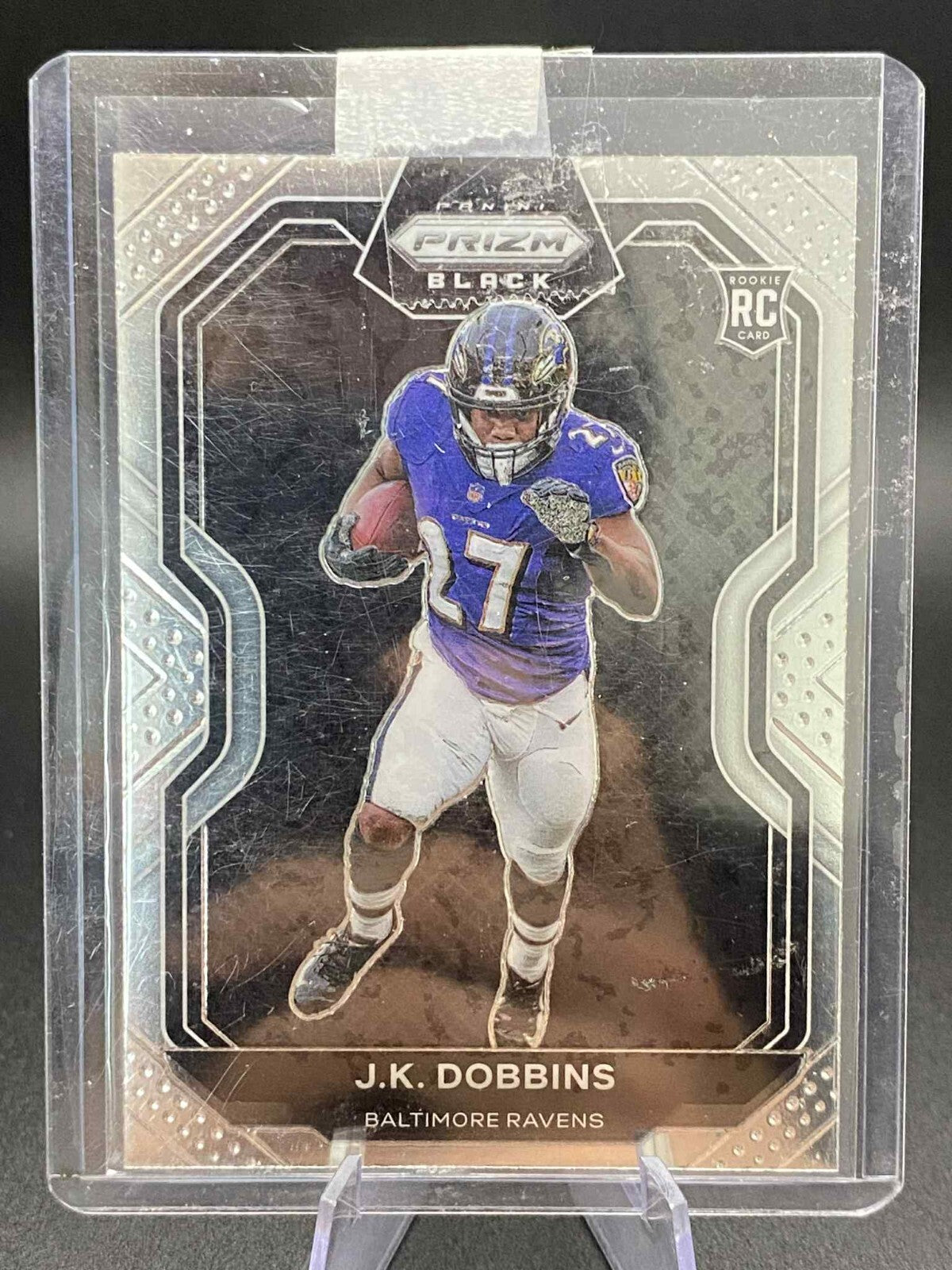 NFL JK Dobbins RC 2020 Panini Chronicles Prizm Black #PB-6 Ravens