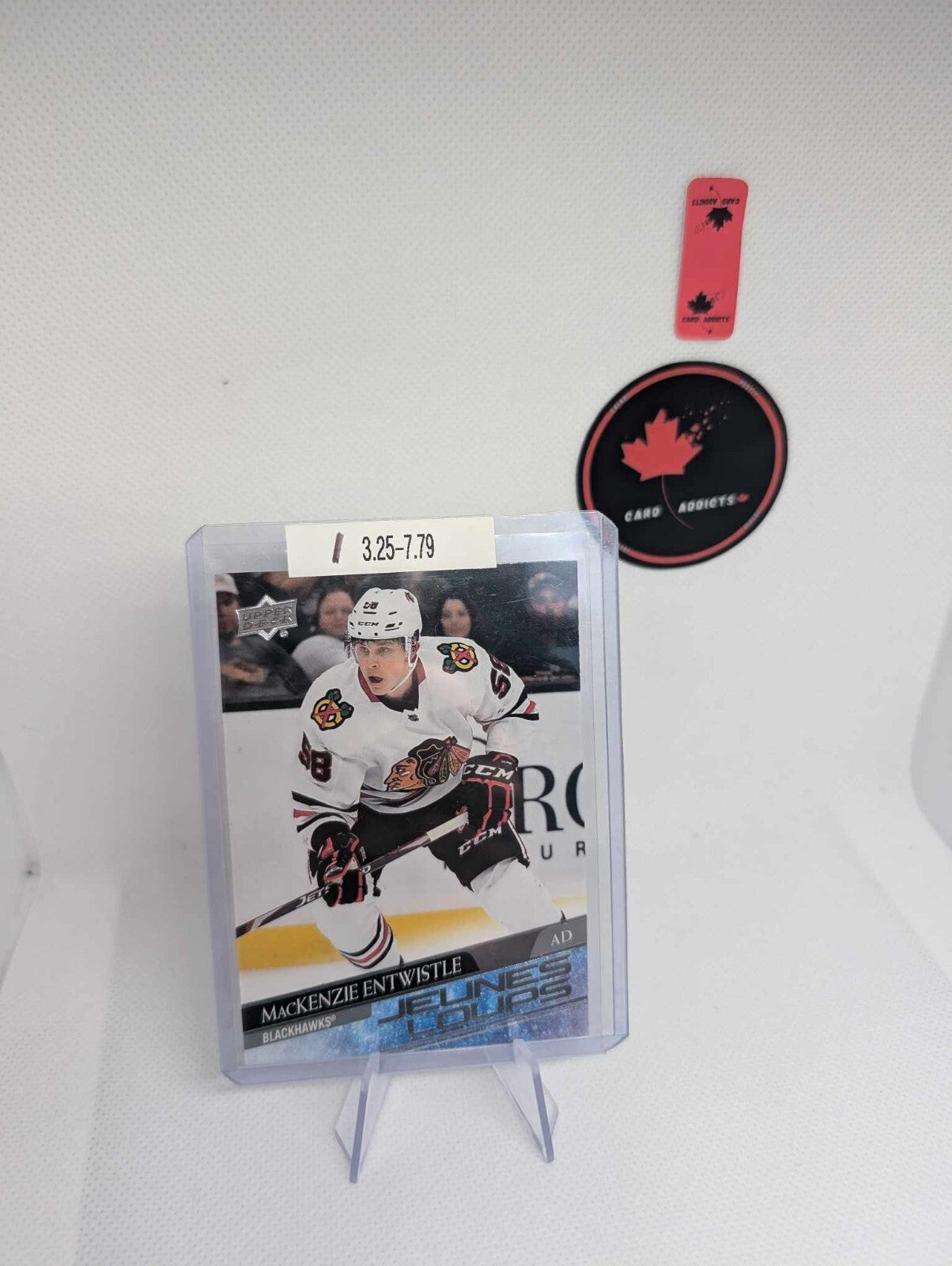 2020-21 UD Series 2 MACKENZIE ENTWISTLE Young Guns FRENCH JEUNES LOUPES