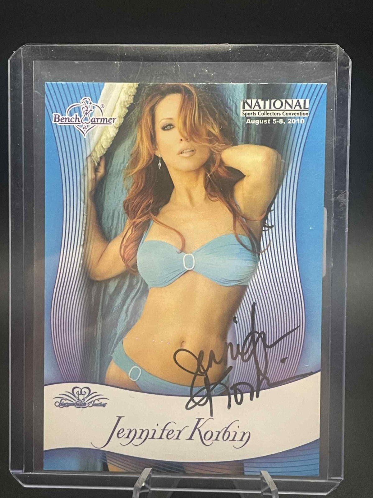 2010 Benchwarmer Promo Jennifer Korbin Auto Lacey Summers Lingerie