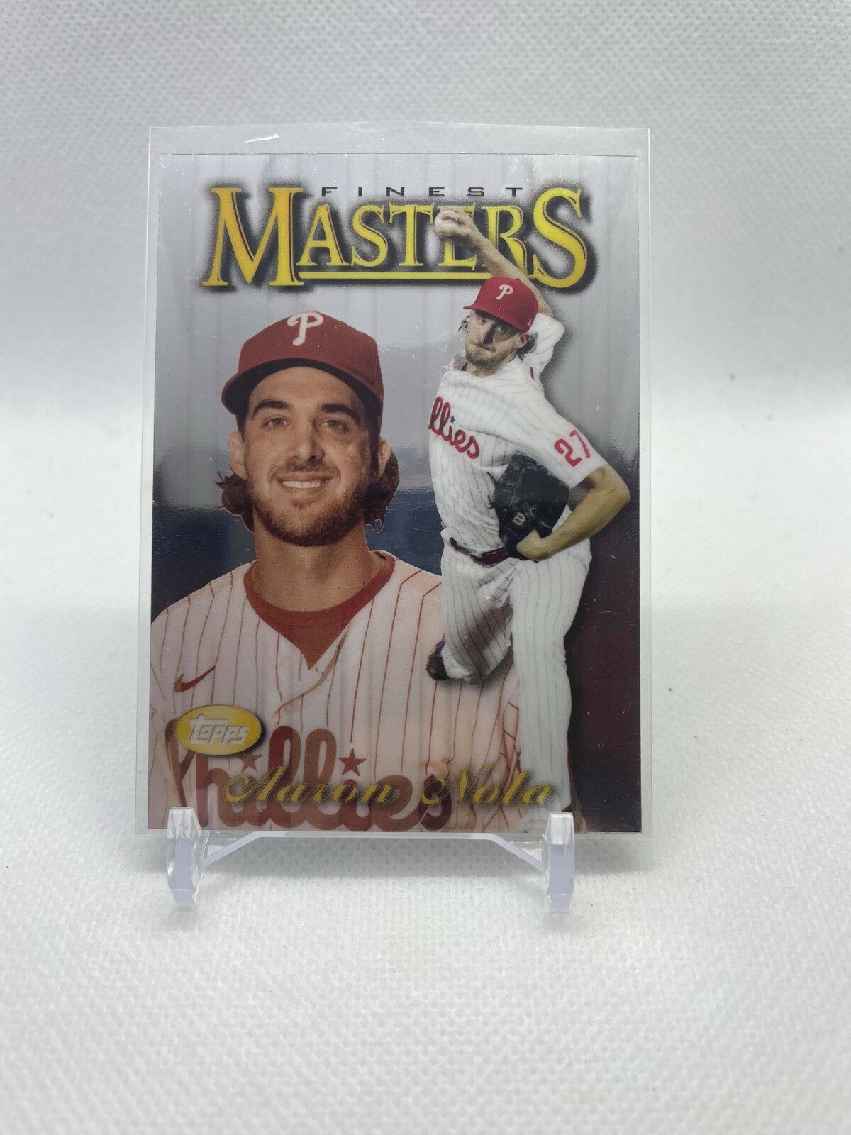 2021 Topps Finest Masters Insert #97FM-AN Aaron Nola Phillies