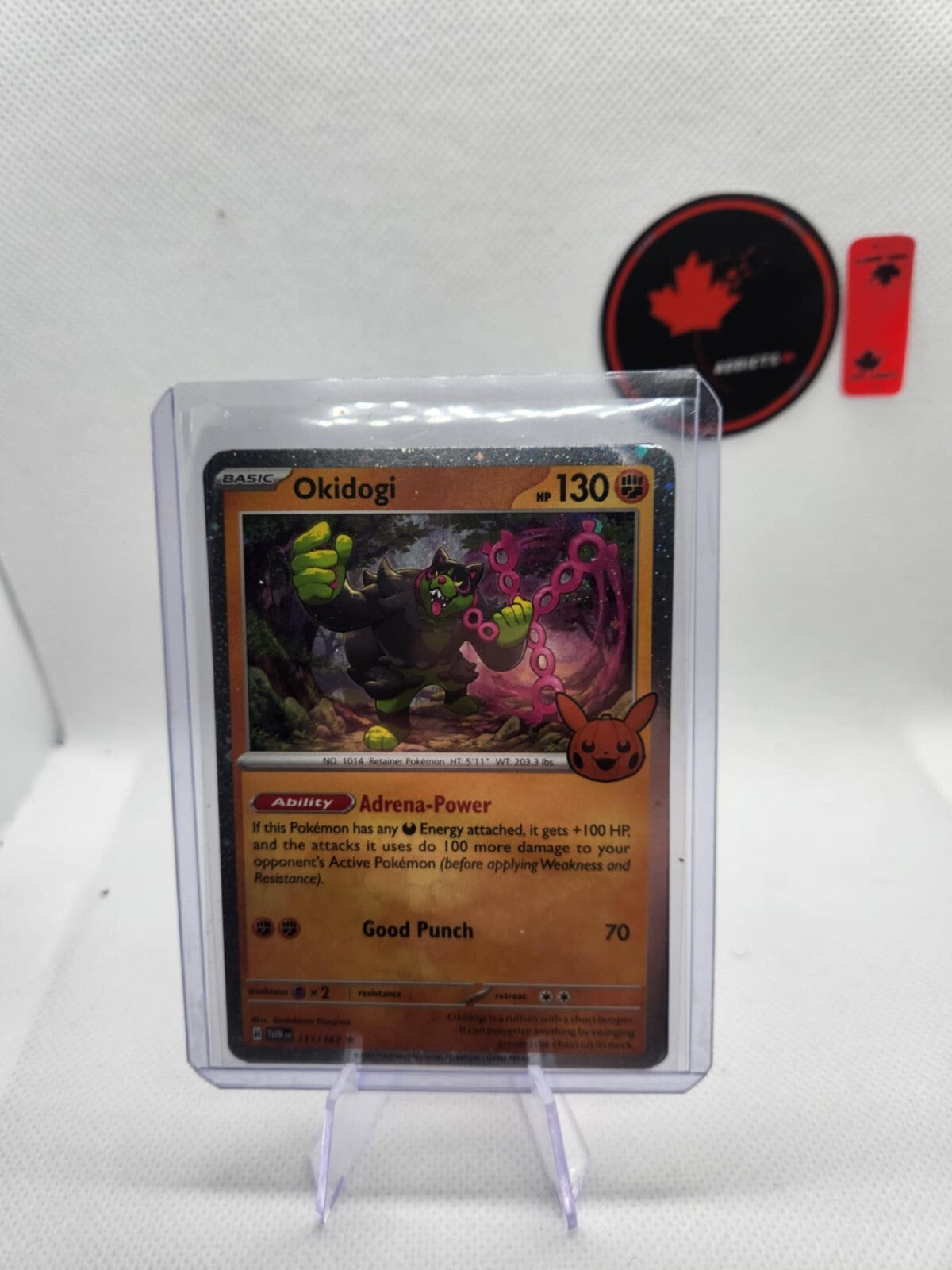 Pokemon Holo Okidogi 111/167 HP 130 Trick or Trade 3 Available