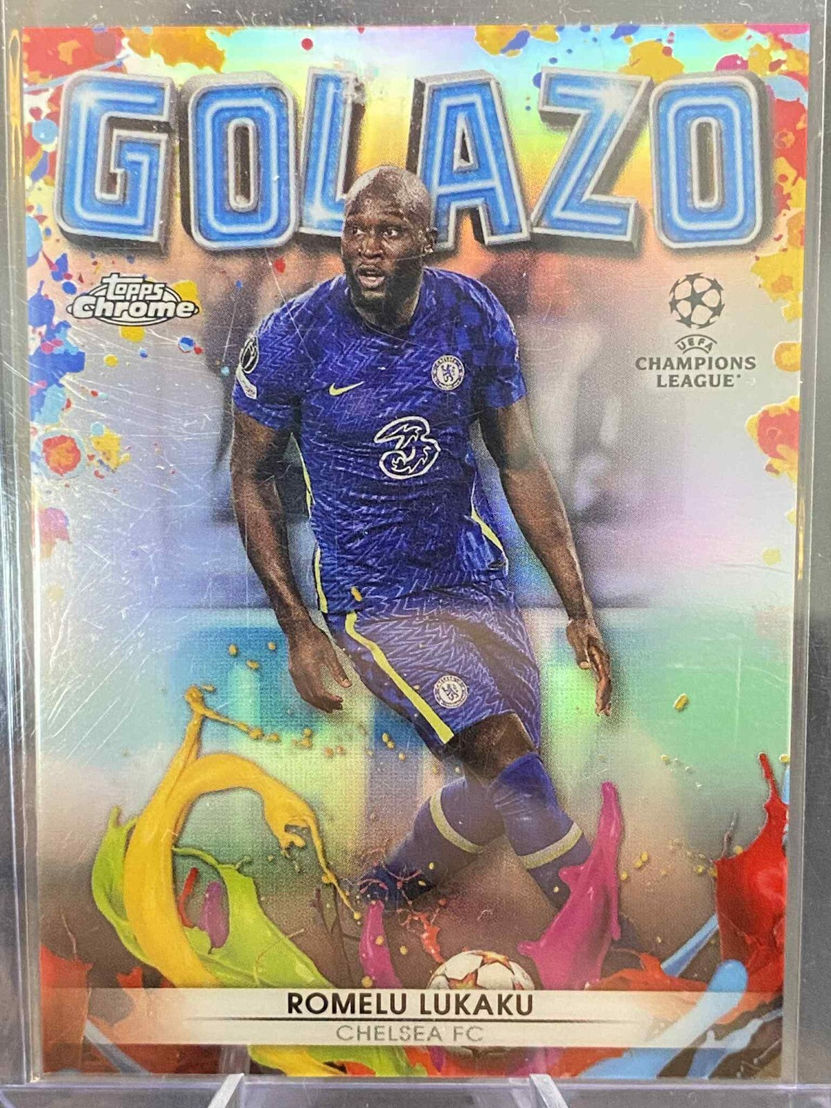 2021-22 Topps Chrome UEFA Golazo #G7 Romelu Lukaku