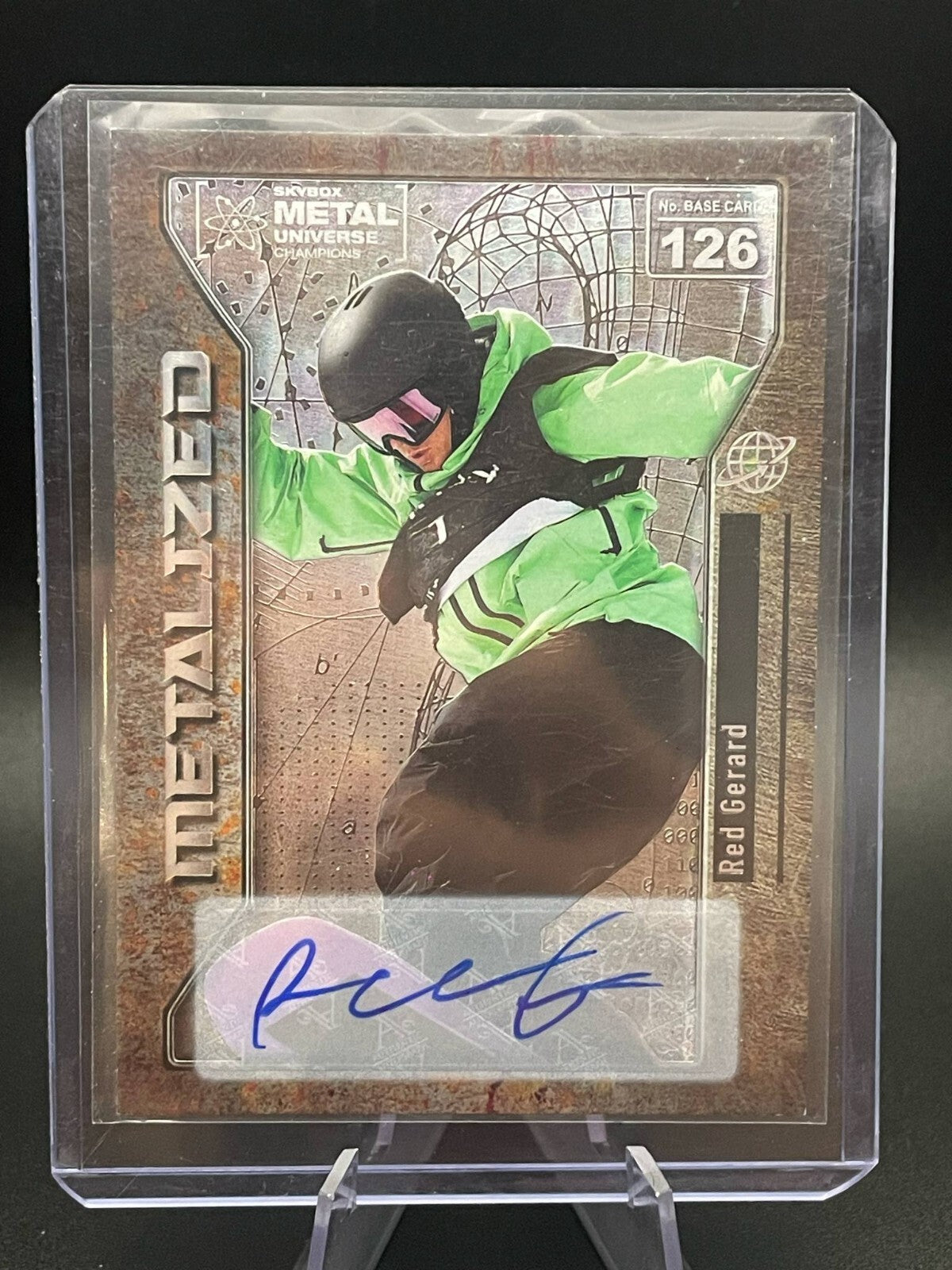 2021 Skybox Metal Universe Champions Metalized Rookies Silver Red Gerard Auto