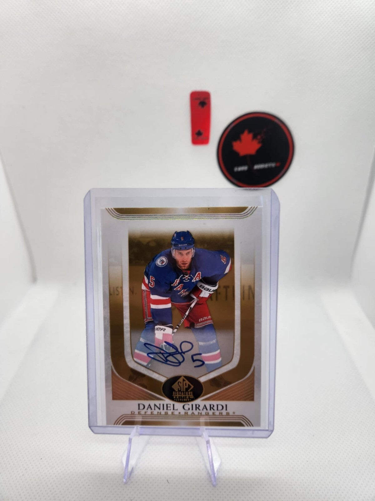 2020-21 SP Signature Edition Legends Gold Spectrum Foil Daniel Girardi #109 Auto