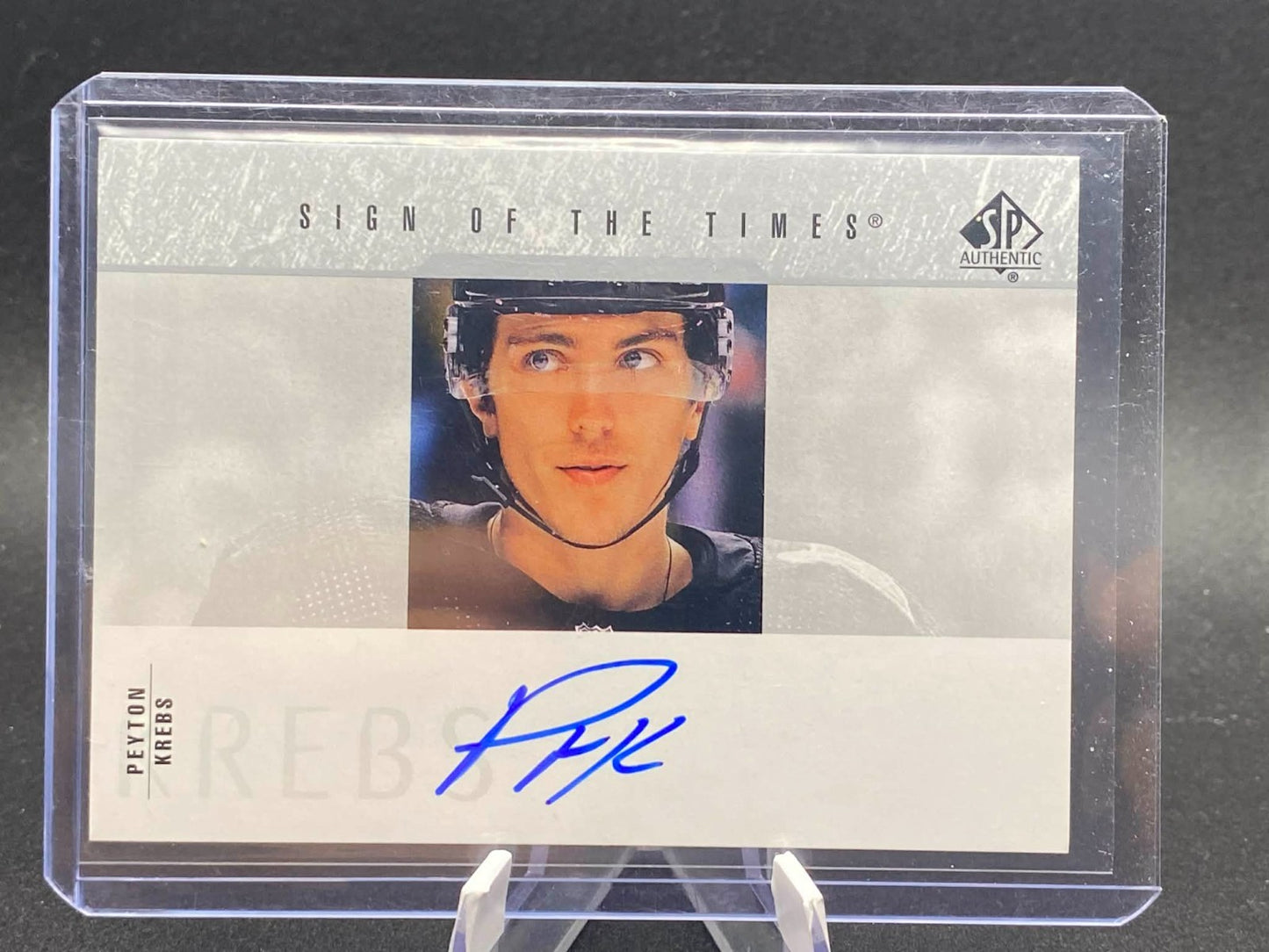PEYTON KREBS 2023-24 SP Authentic '03-04 Retro Sign of the Times Auto #PK Sabres