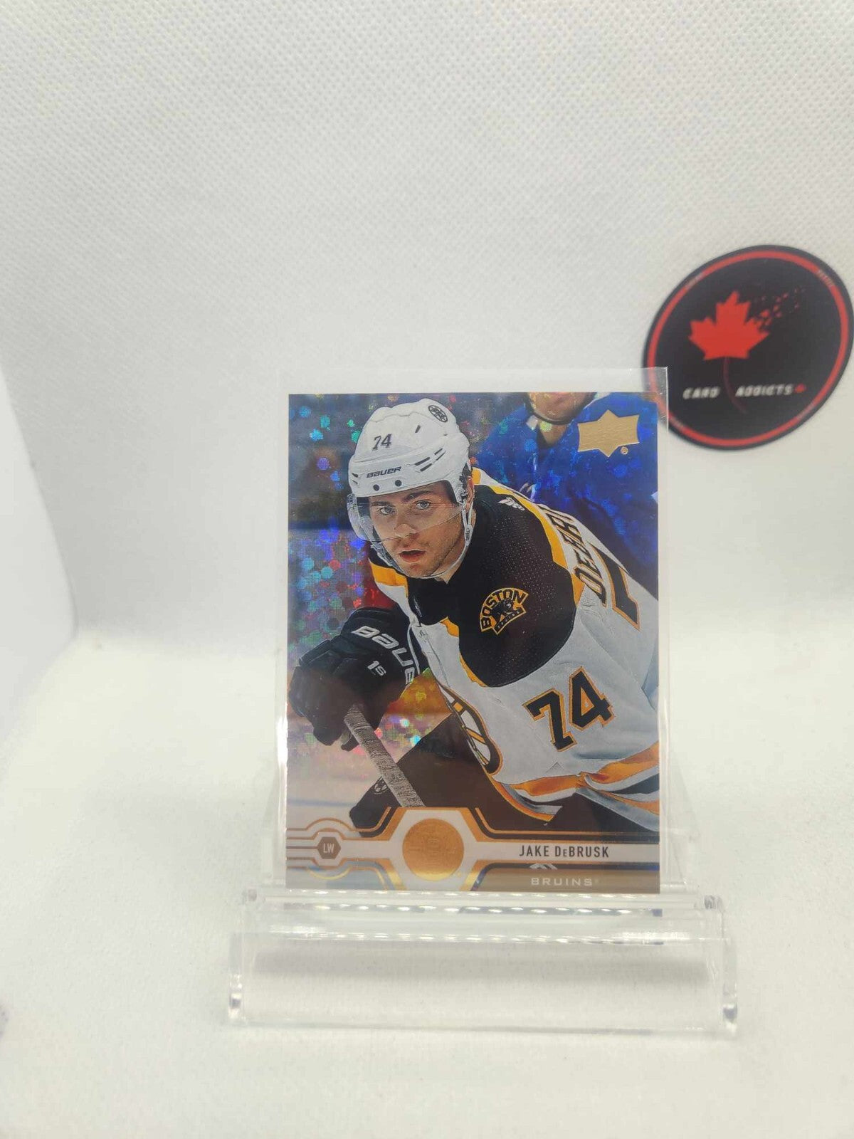 2019-20 Upper Deck Speckled Rainbow Foil Jake DeBrusk #10
