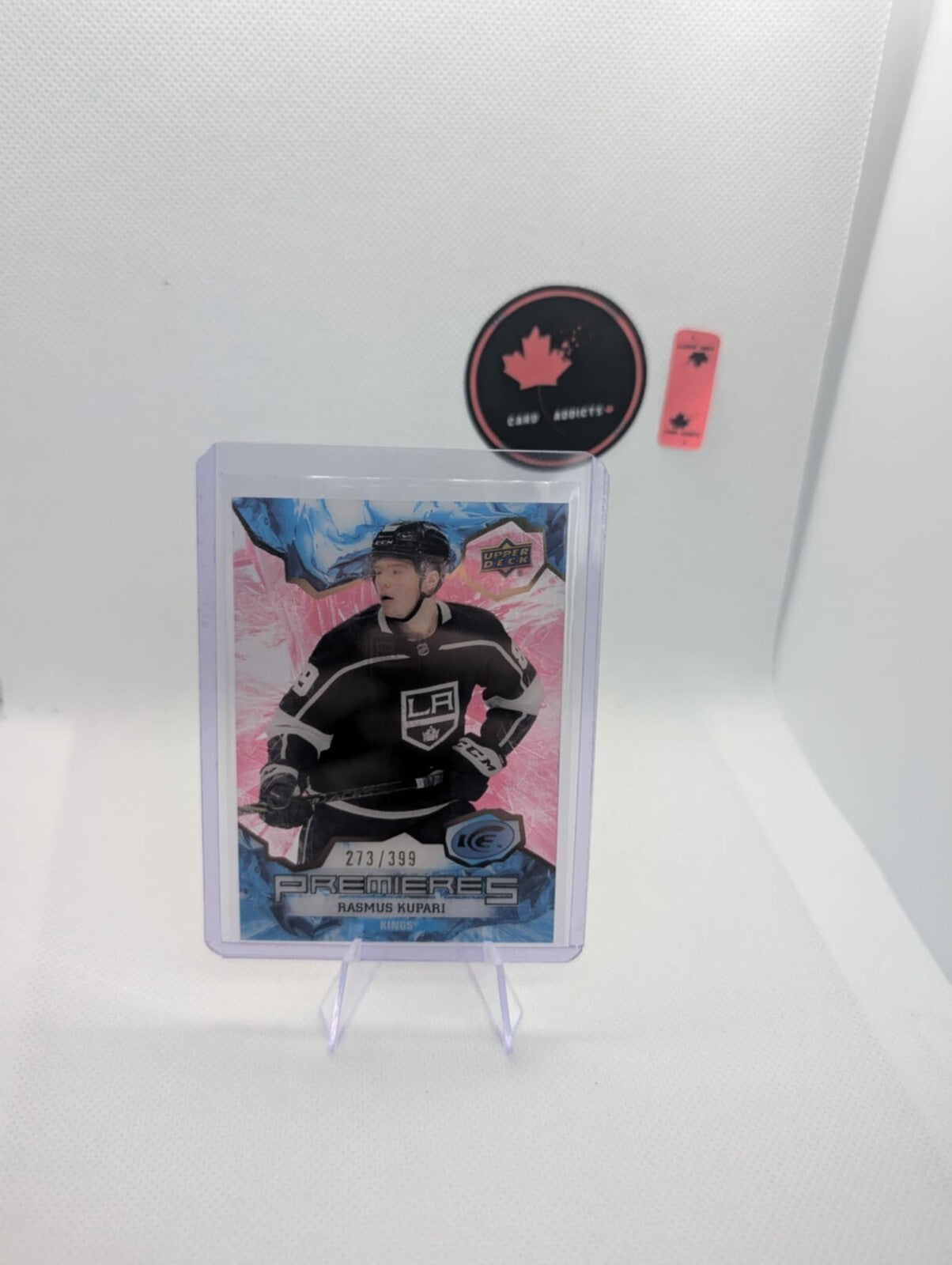 2021-22 Upper Deck Ice Rasmus Kupari Premieres Red/399 Los Angeles Kings