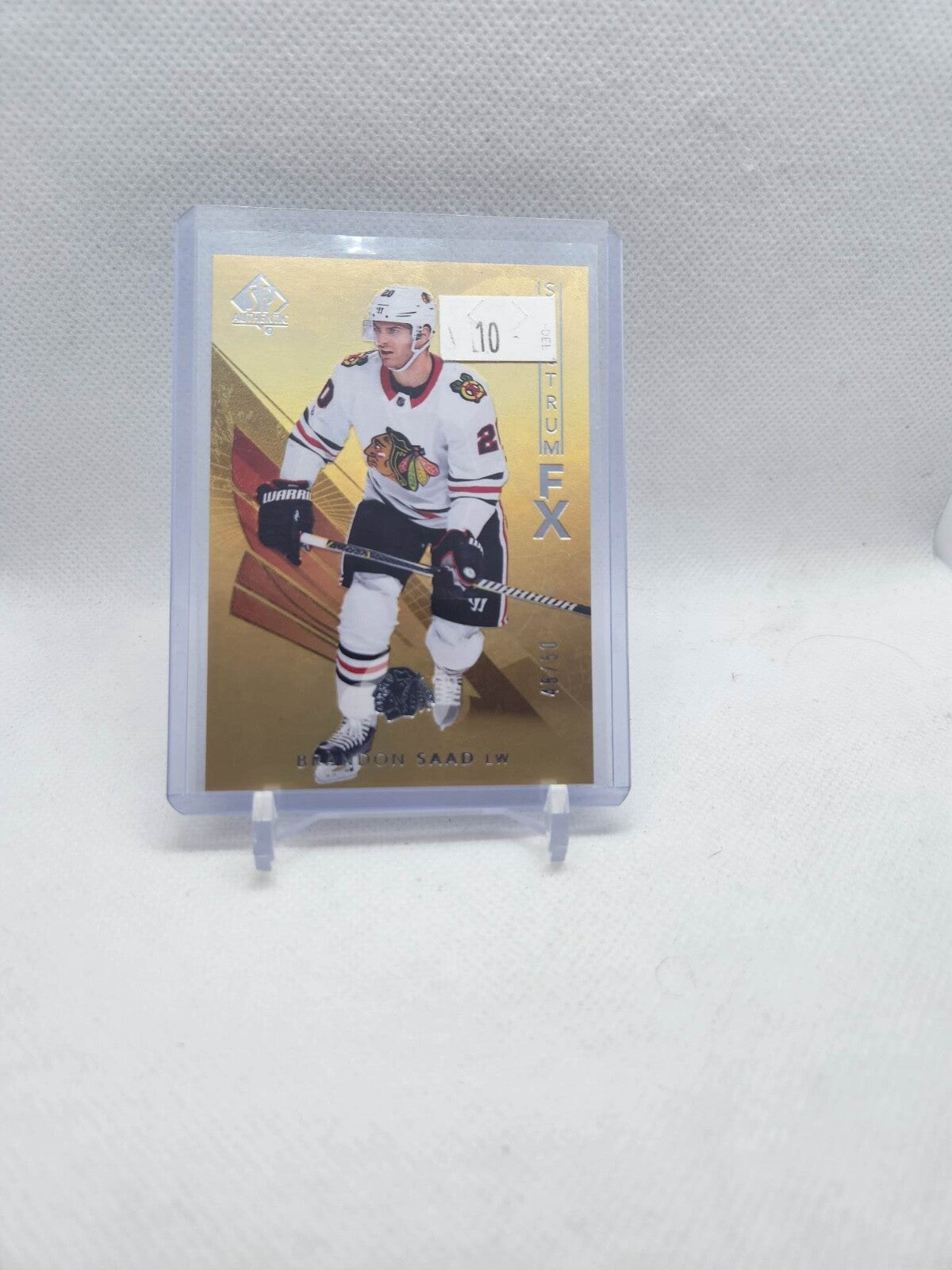 2017-18 SP Authentic Spectrum FX Gold #S4 Brandon Saad #'d /50