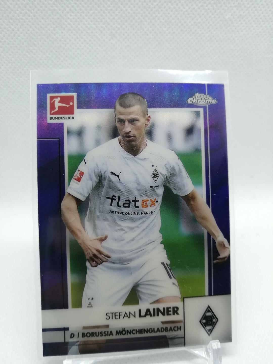 2020-21 Topps Chrome Bundesliga Purple Refractor /299 Stefan Lainer #78 Rookie