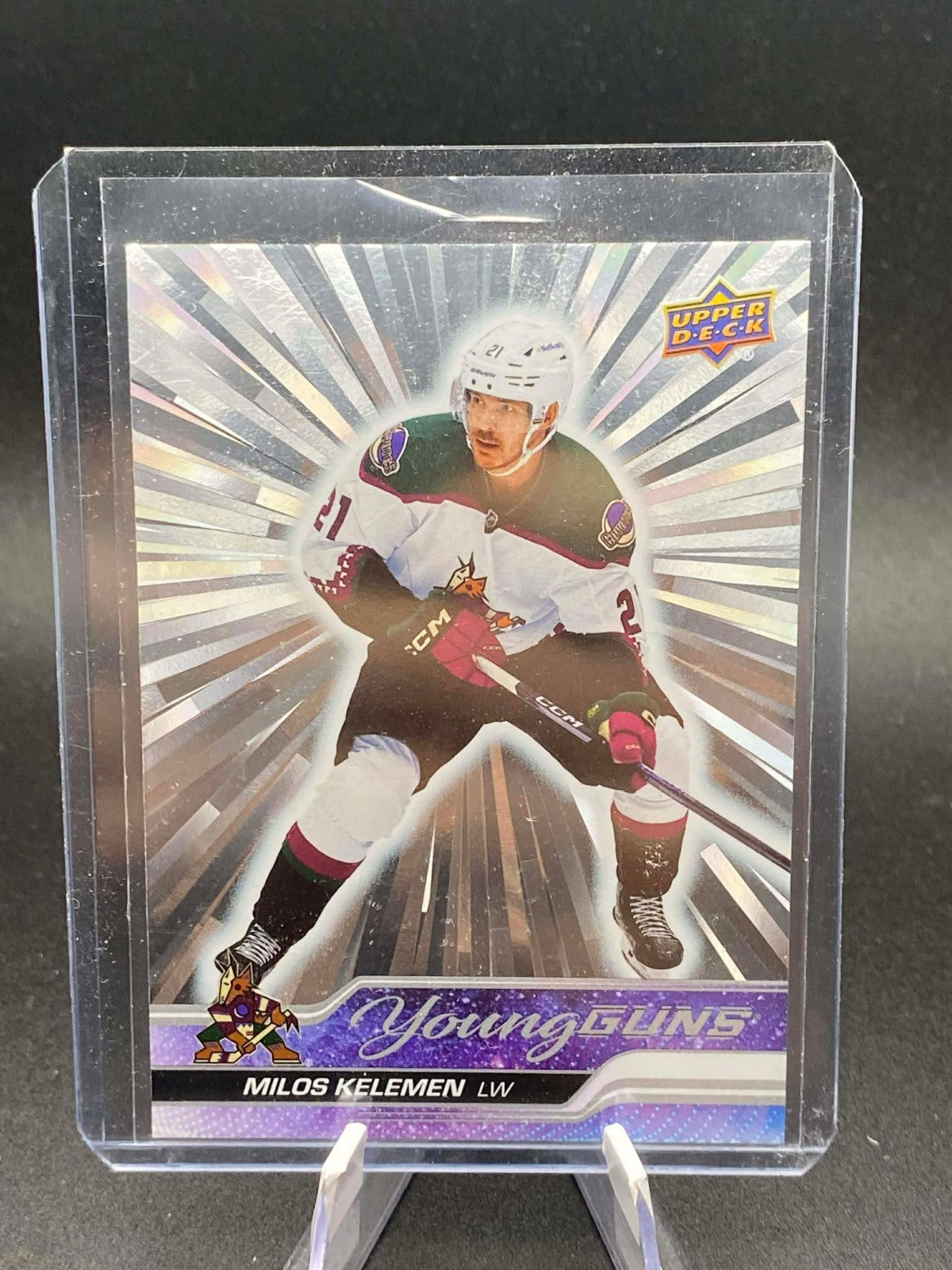 2023-24 UD Series 1 Outburst Young Guns Milos Kelemen Arizona Coyotes