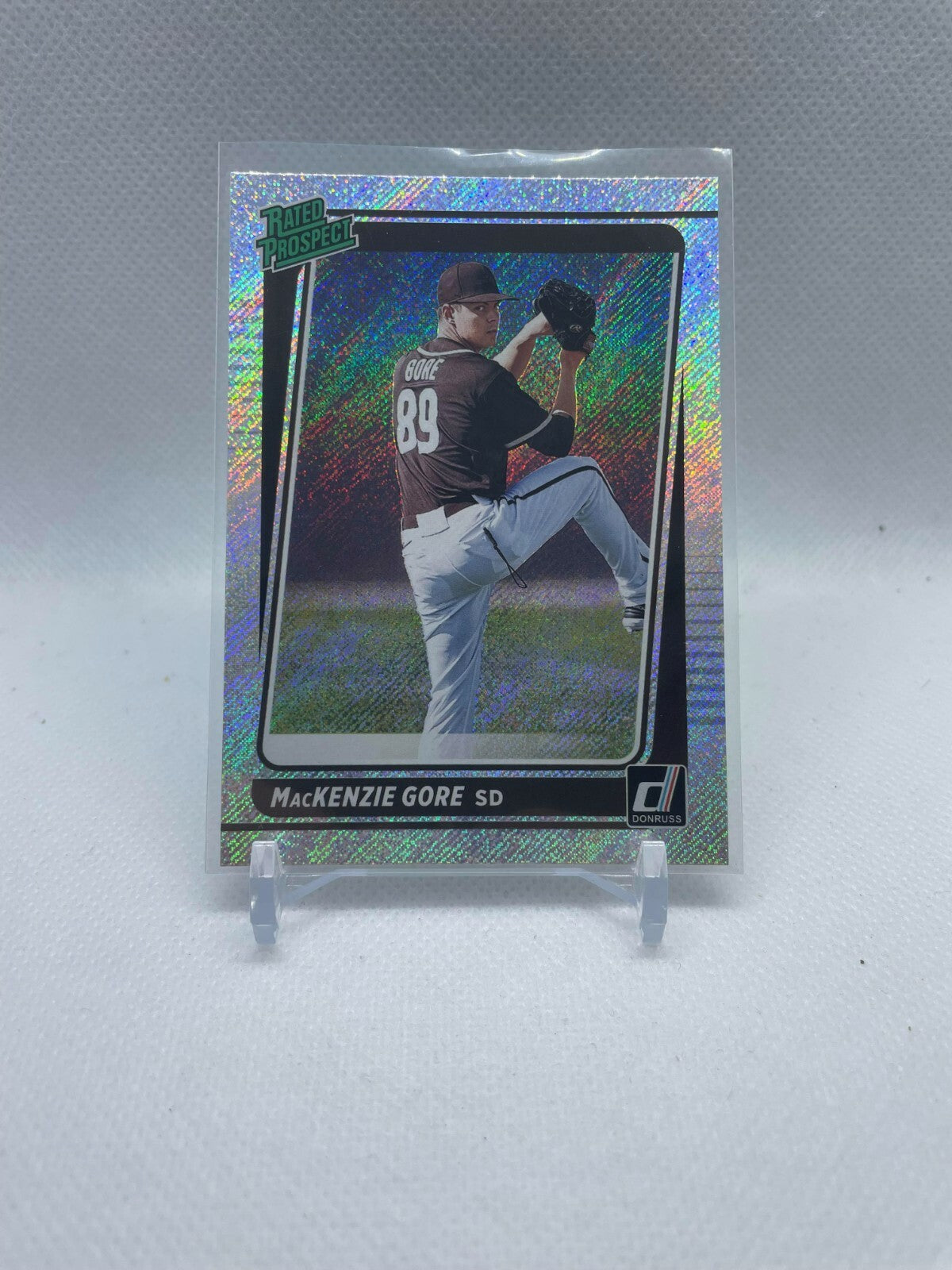2021 Donruss Rated Prospect Rapture SP Parallel MacKenzie Gore #RP4 Padres Mint