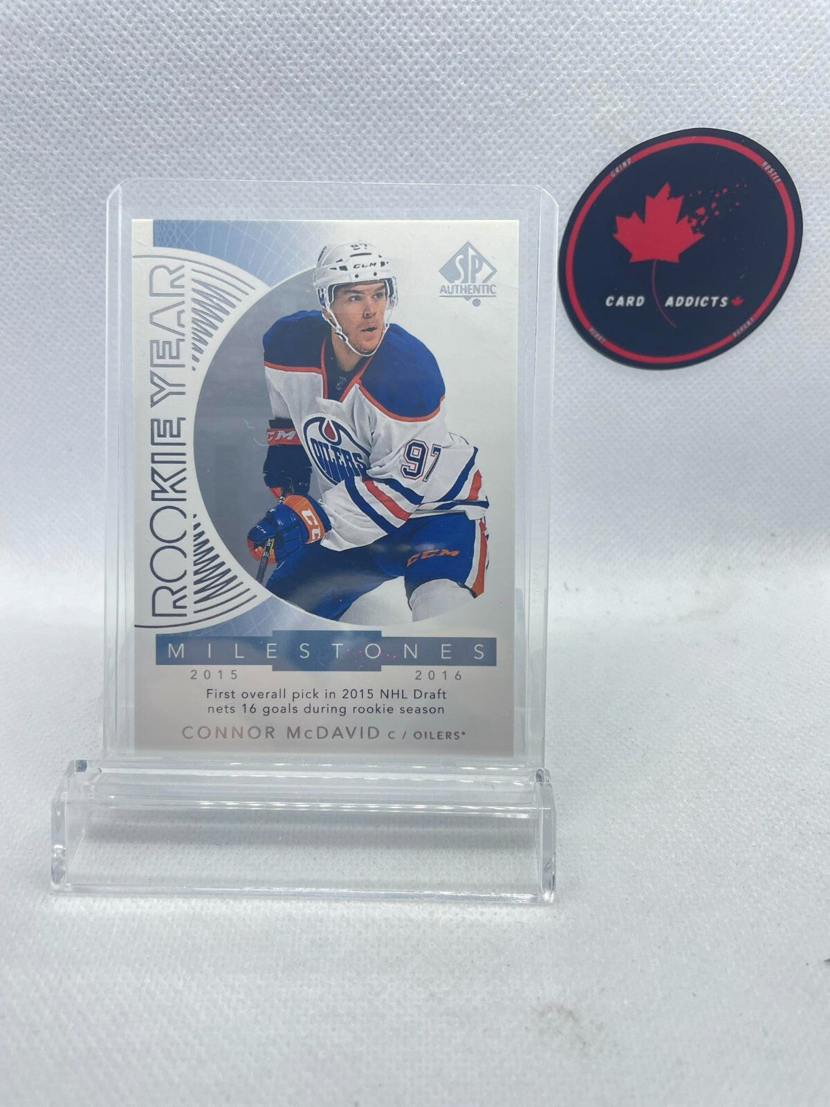 2017-18 Sp Authentic Rookie Year Milestones Connor Mcdavid