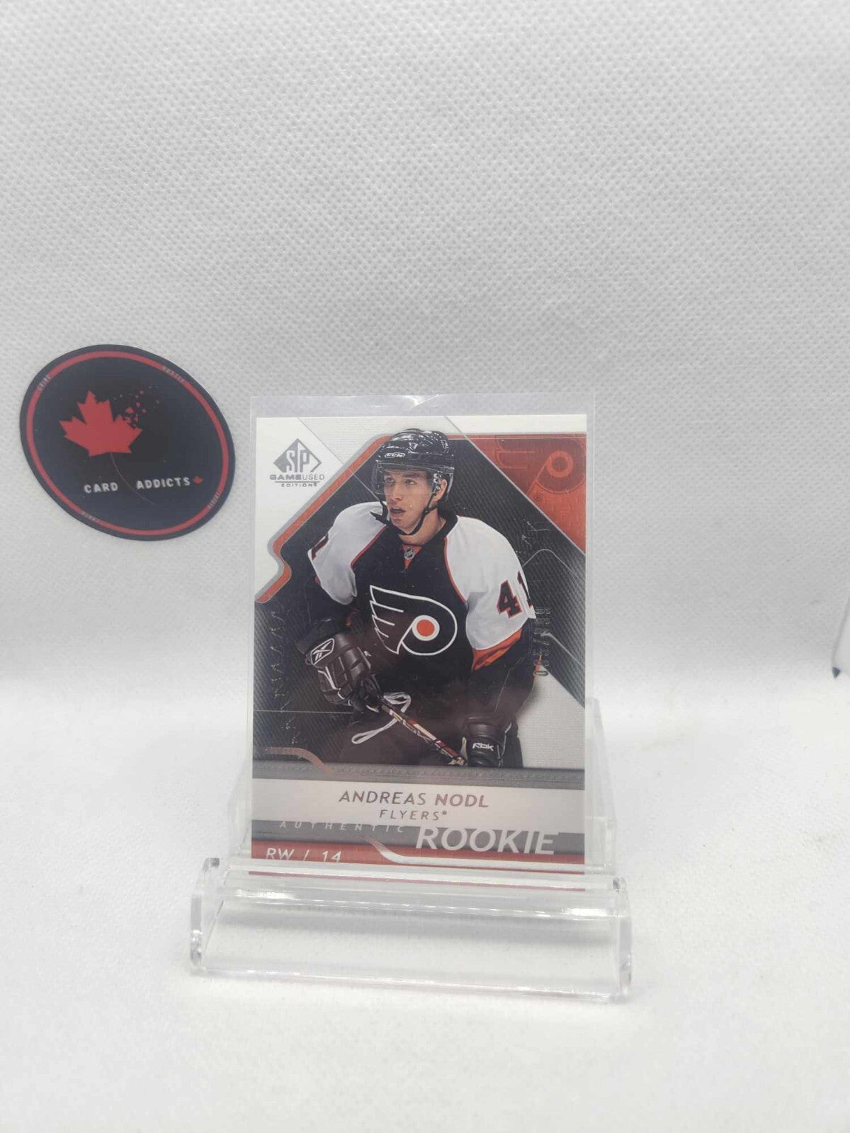 2008-09 SP Game Used RC Andreas Nodl Rookie /999 Philadelphia Flyers #179