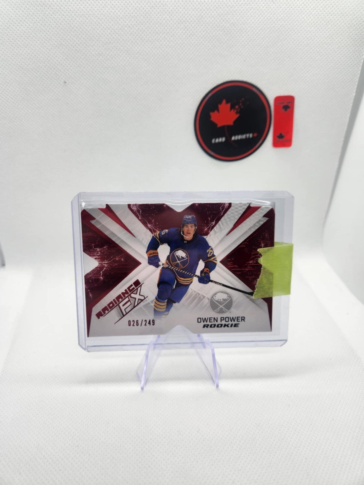 2022-23 SPx Radiance F/X Rookies Red /249 Owen Power #RFX-75 Rookie RC