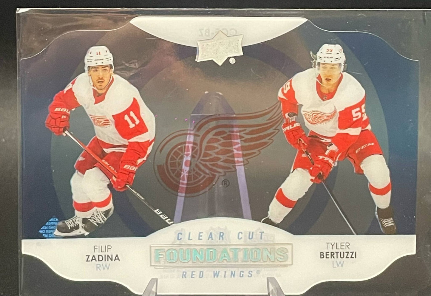 2021-22 Upper Deck Clear Cut Foundations #CCFBZ Filip Zadina / Tyler Bertuzzi