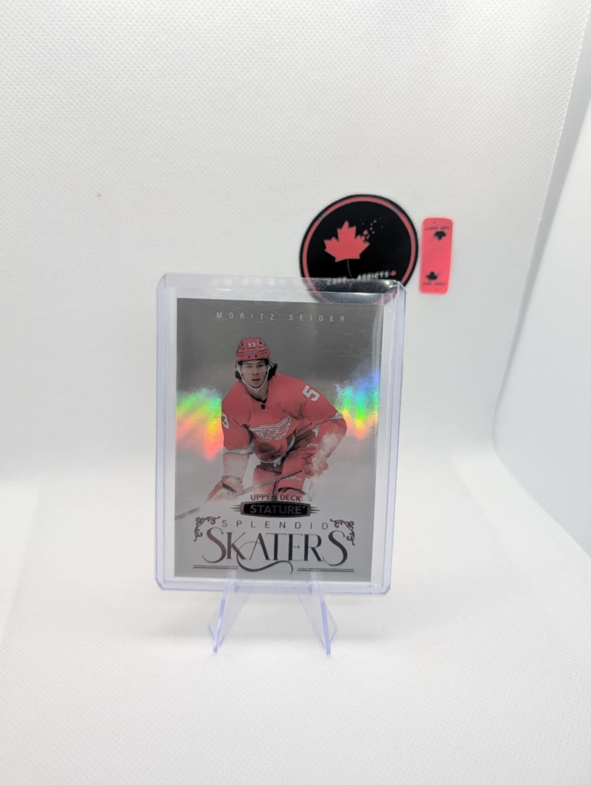 Moritz Seider 2022-23 Upper Deck Stature Splendid Skaters #SS-18 Red Wings NHL