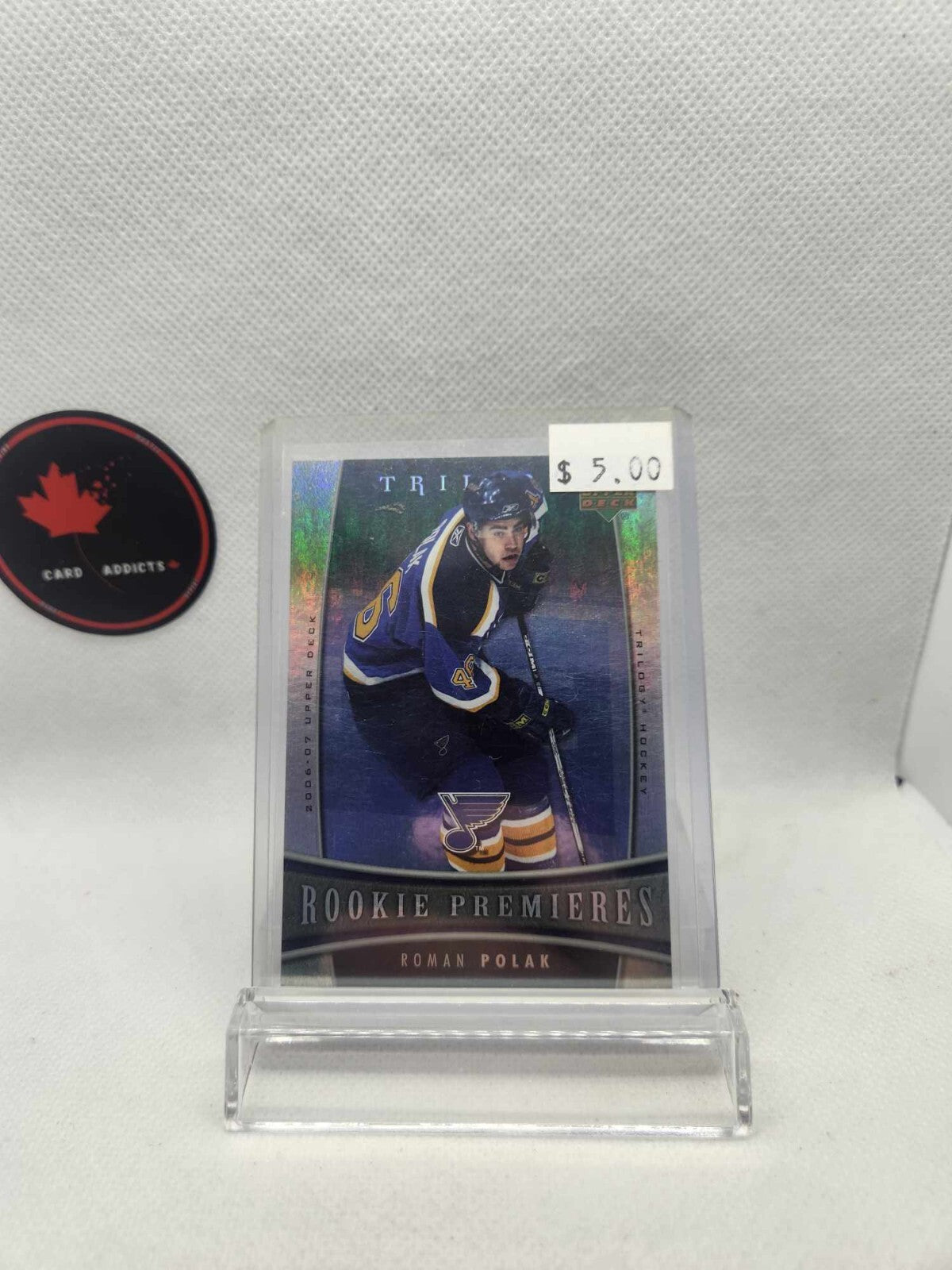 20-21 UD Ice Premieres Martin Kaut /499 RC Colorado Avalanche