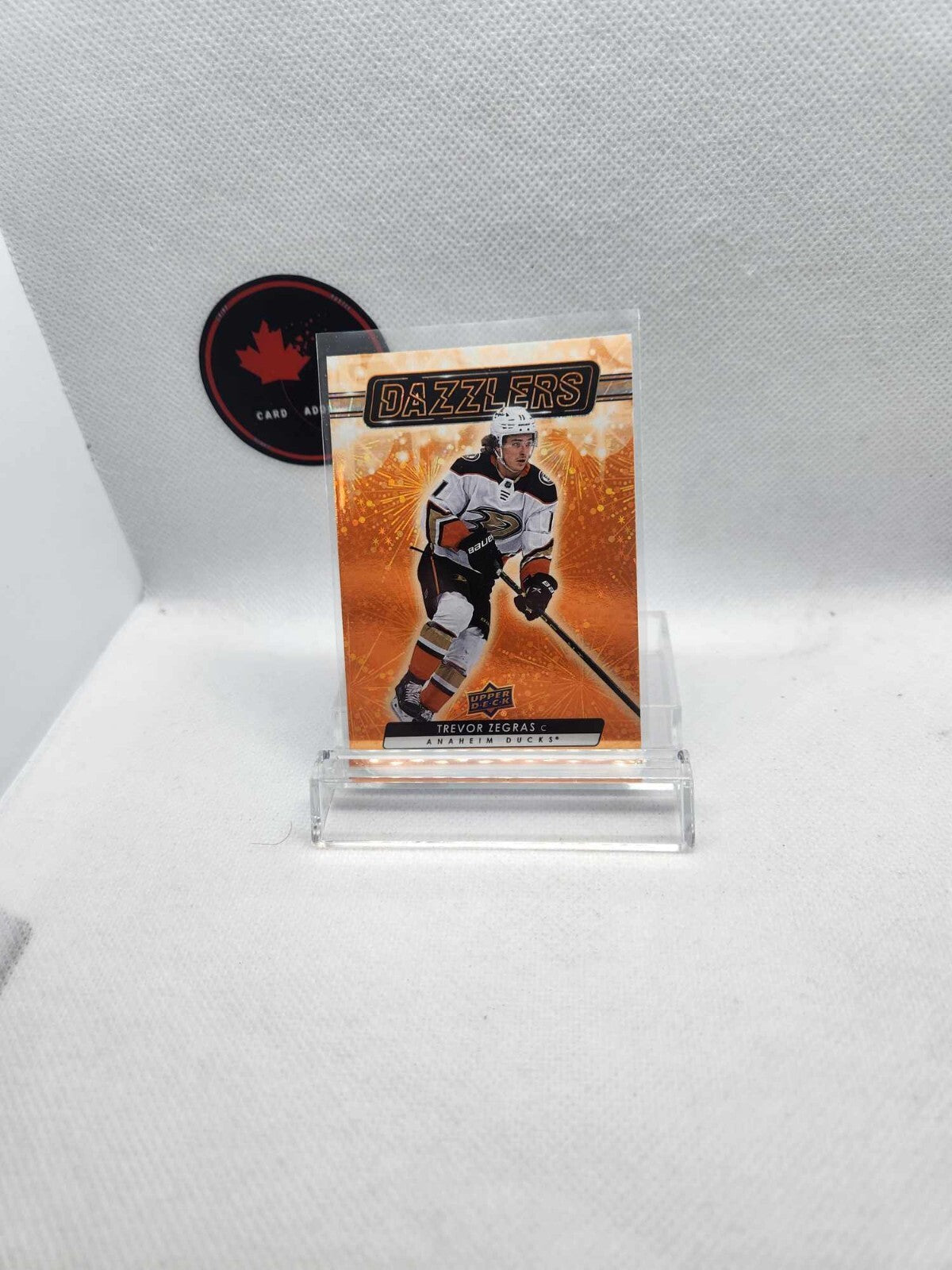 2023-24 Upper Deck Series 1 Dazzlers Orange DZ-7 Trevor Zegras