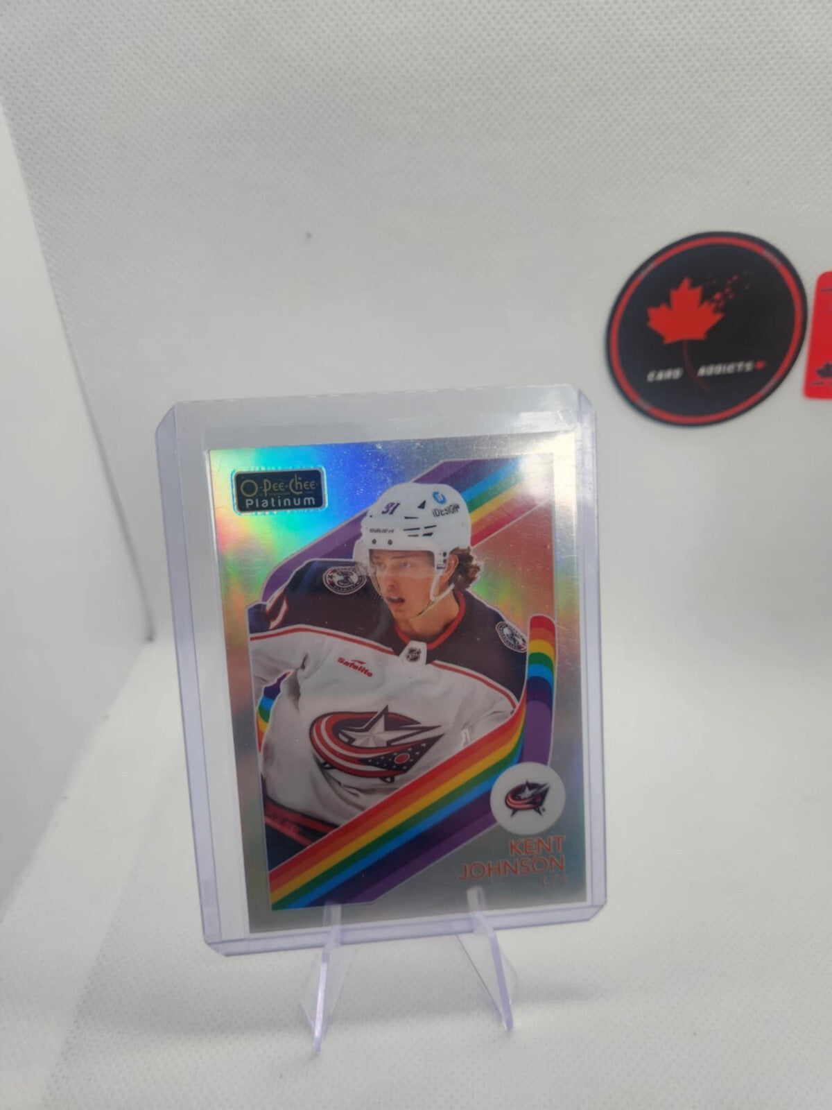 23-24 2023-24 OPC Platinum Kent Johnson RETRO RAINBOW #R-63 Jackets