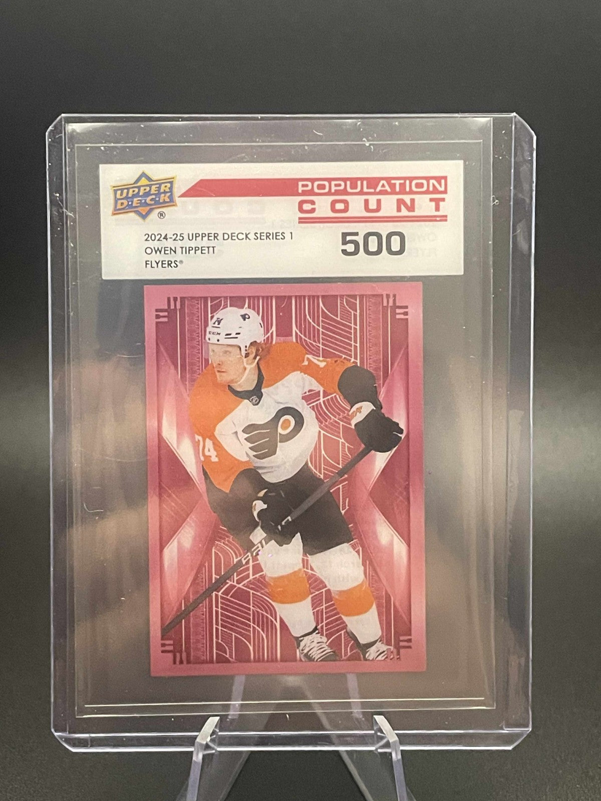 2024-25 Upper Deck Population Count 500 Owen Tippett #PC-2 Philadelphia Flyers
