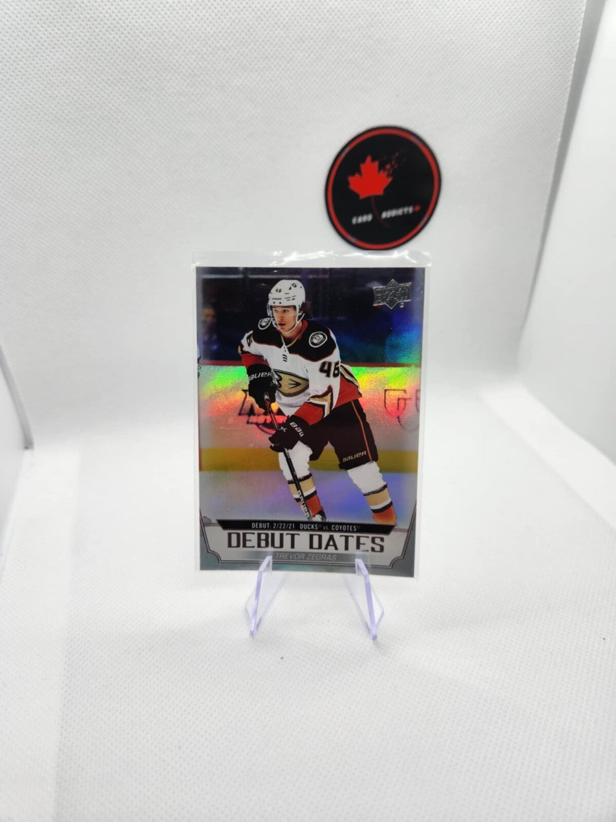 2022/23 Trevor Zegras Upper Deck Series 1 Debut Dates Card # DD-13